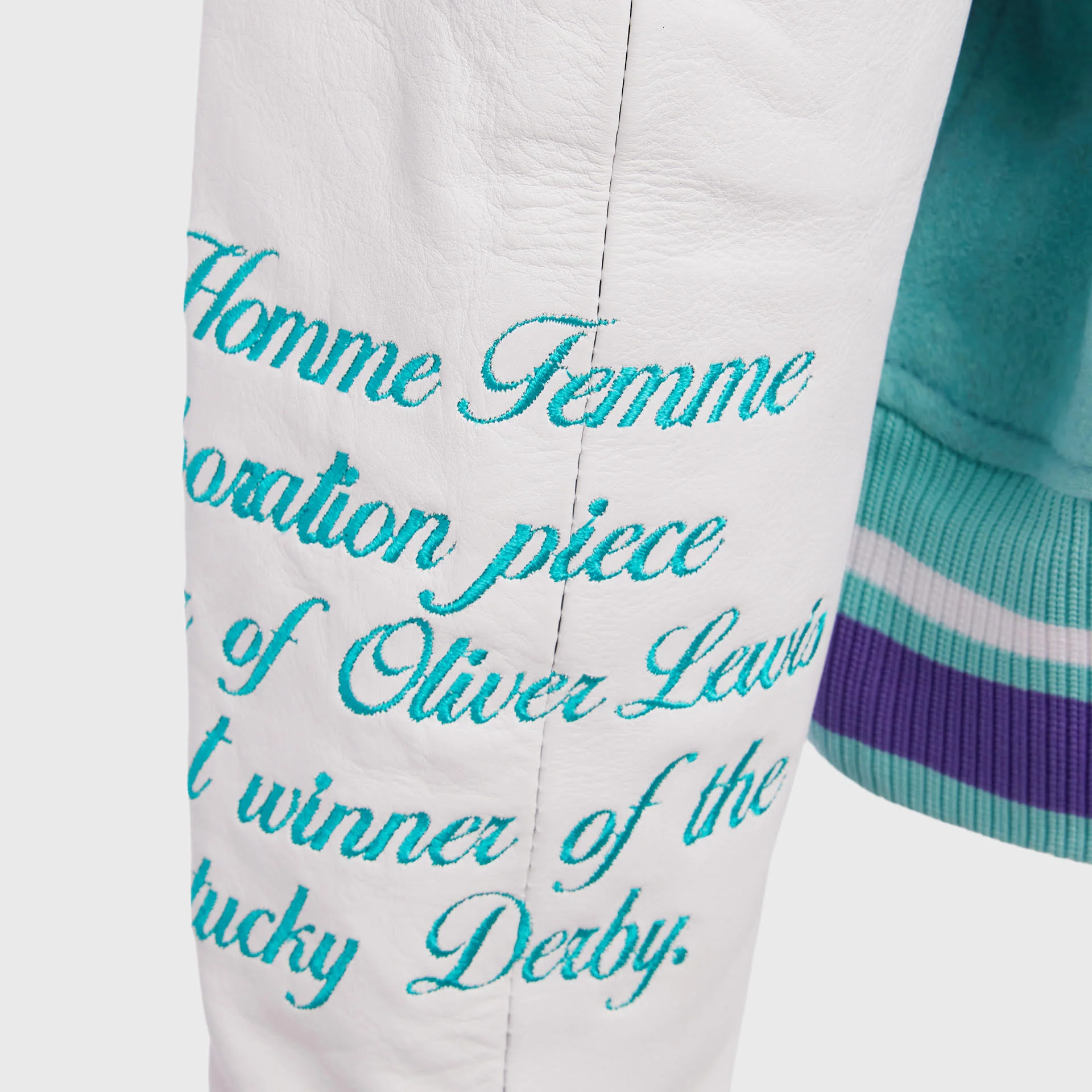 148 Letterman Jacket Teal - Image 7