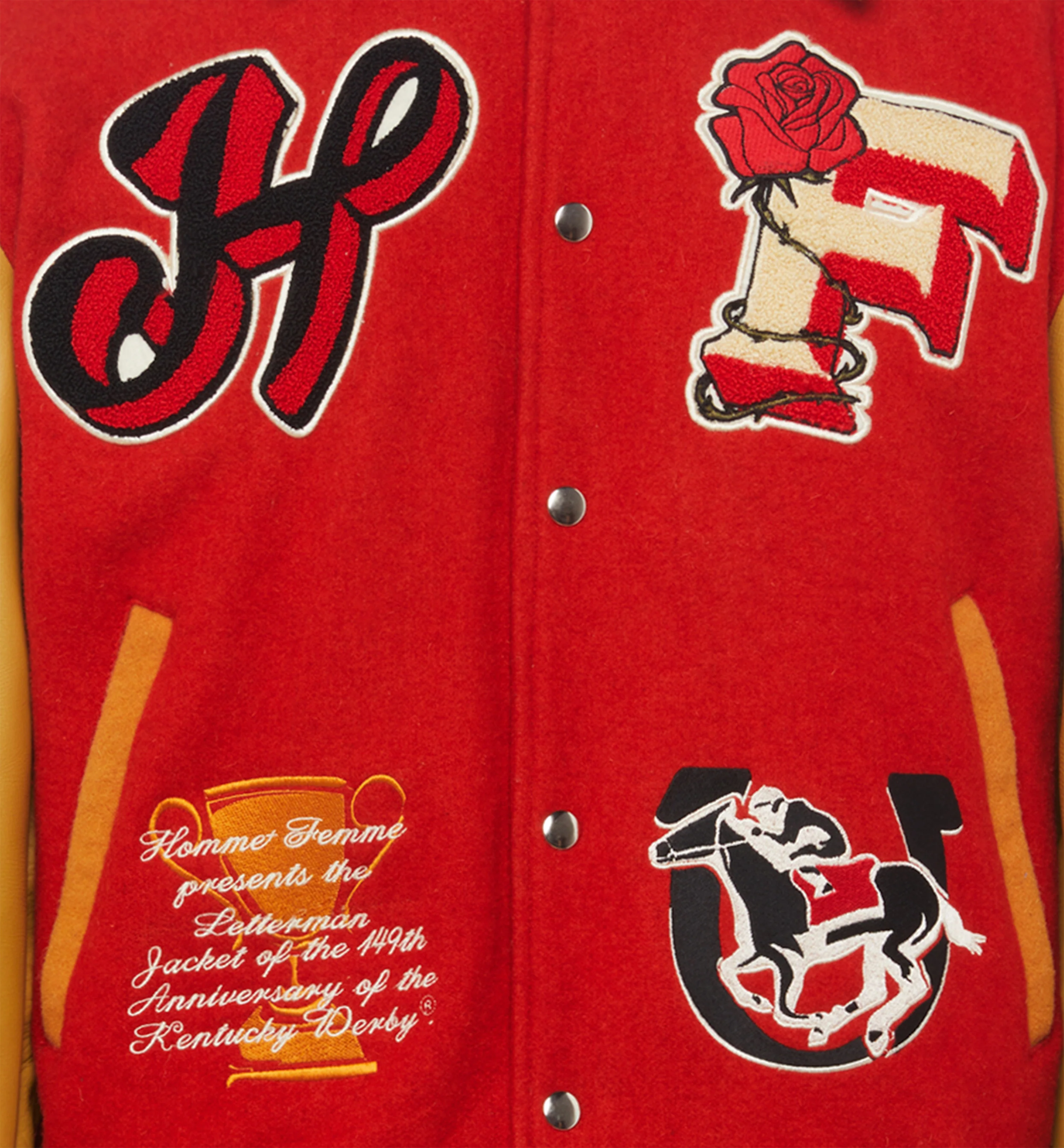 149 Letterman Jacket Red - Image 5