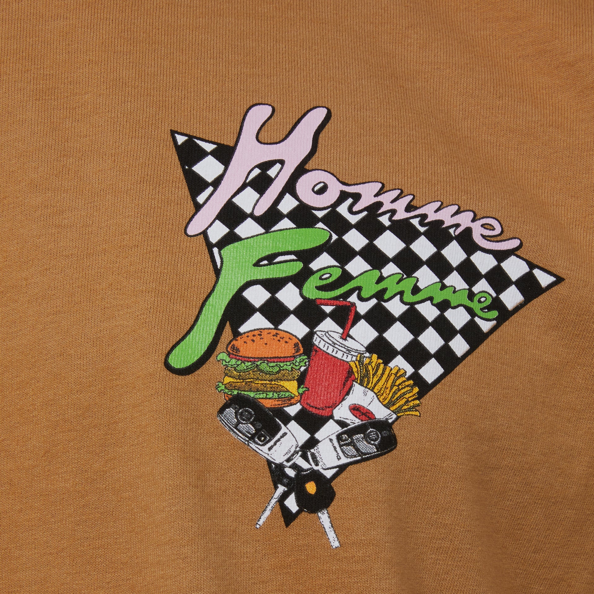 Burgers and Benz Tee Brown - Image 3