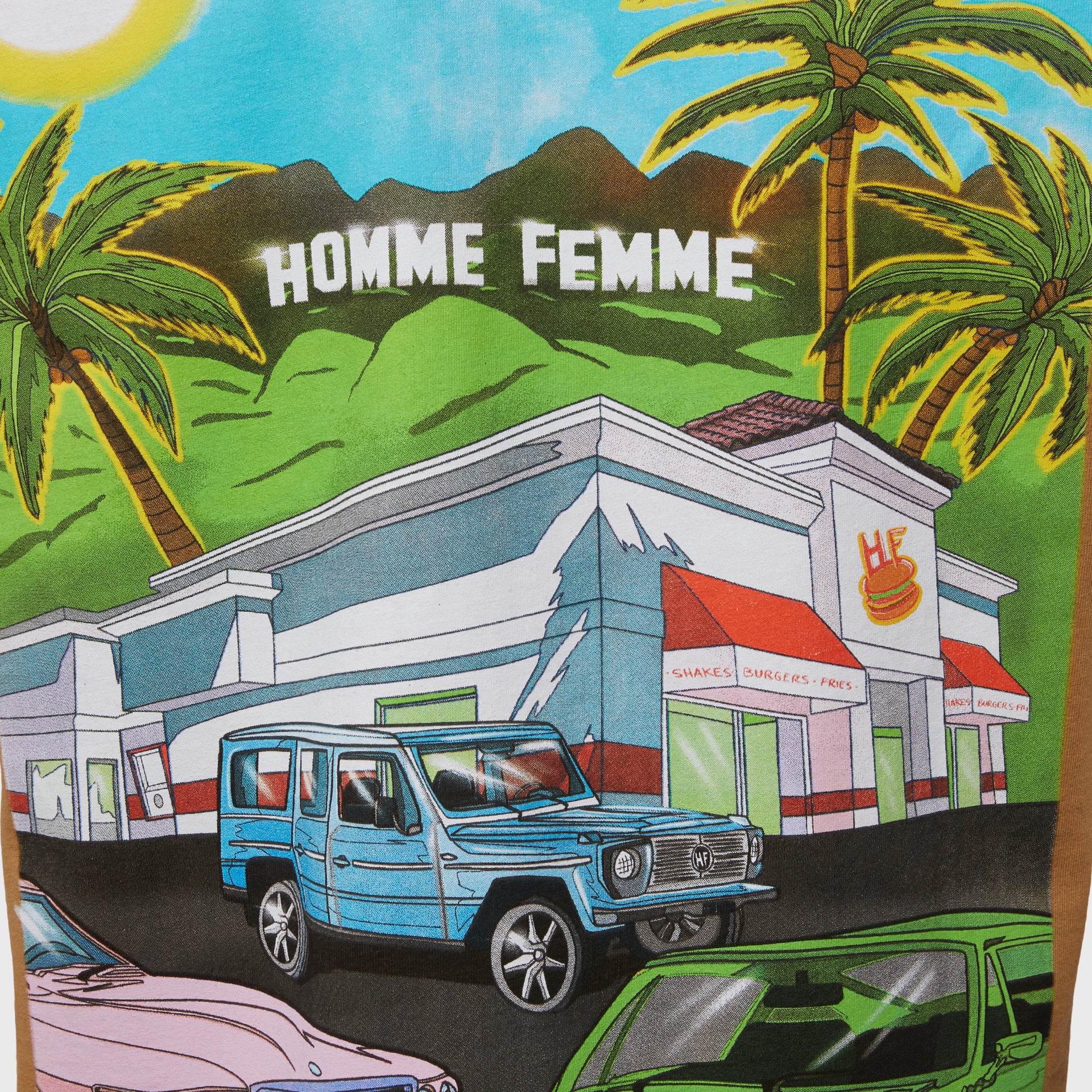 Burgers and Benz Tee Brown - Image 4