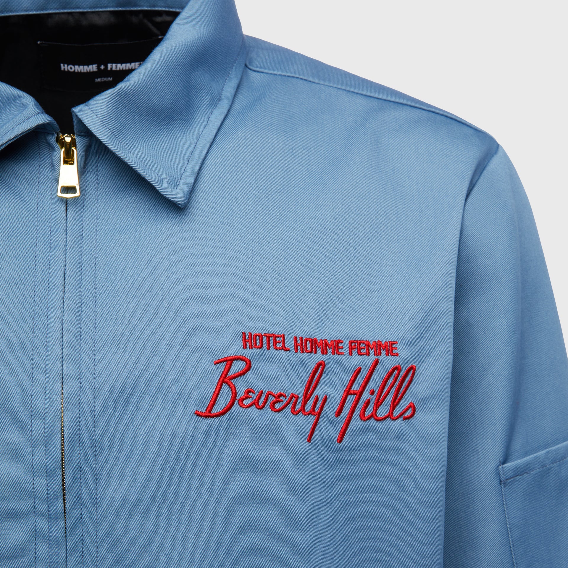 Beverly Hills Twill Jacket Blue - Image 3