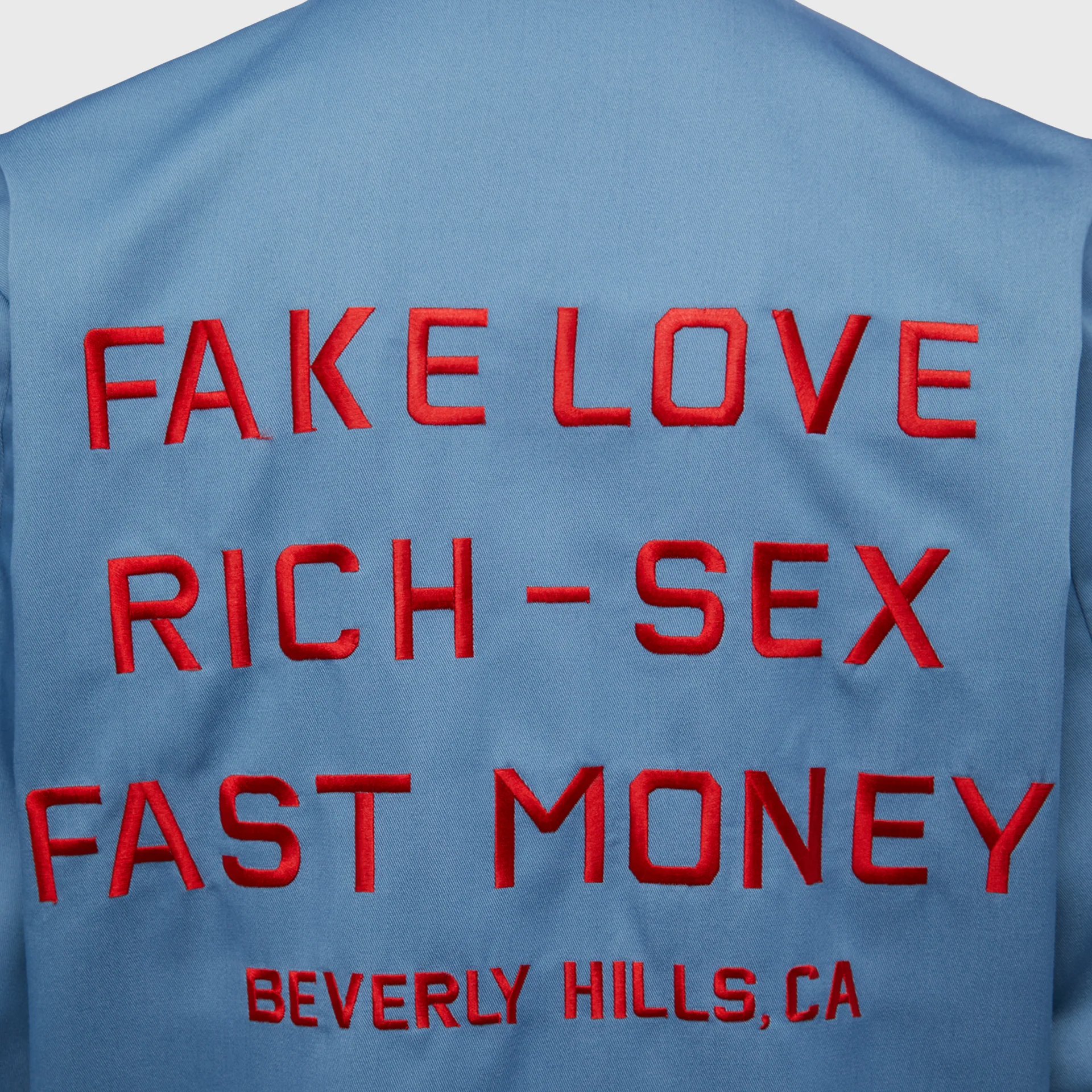 Beverly Hills Twill Jacket Blue - Image 4