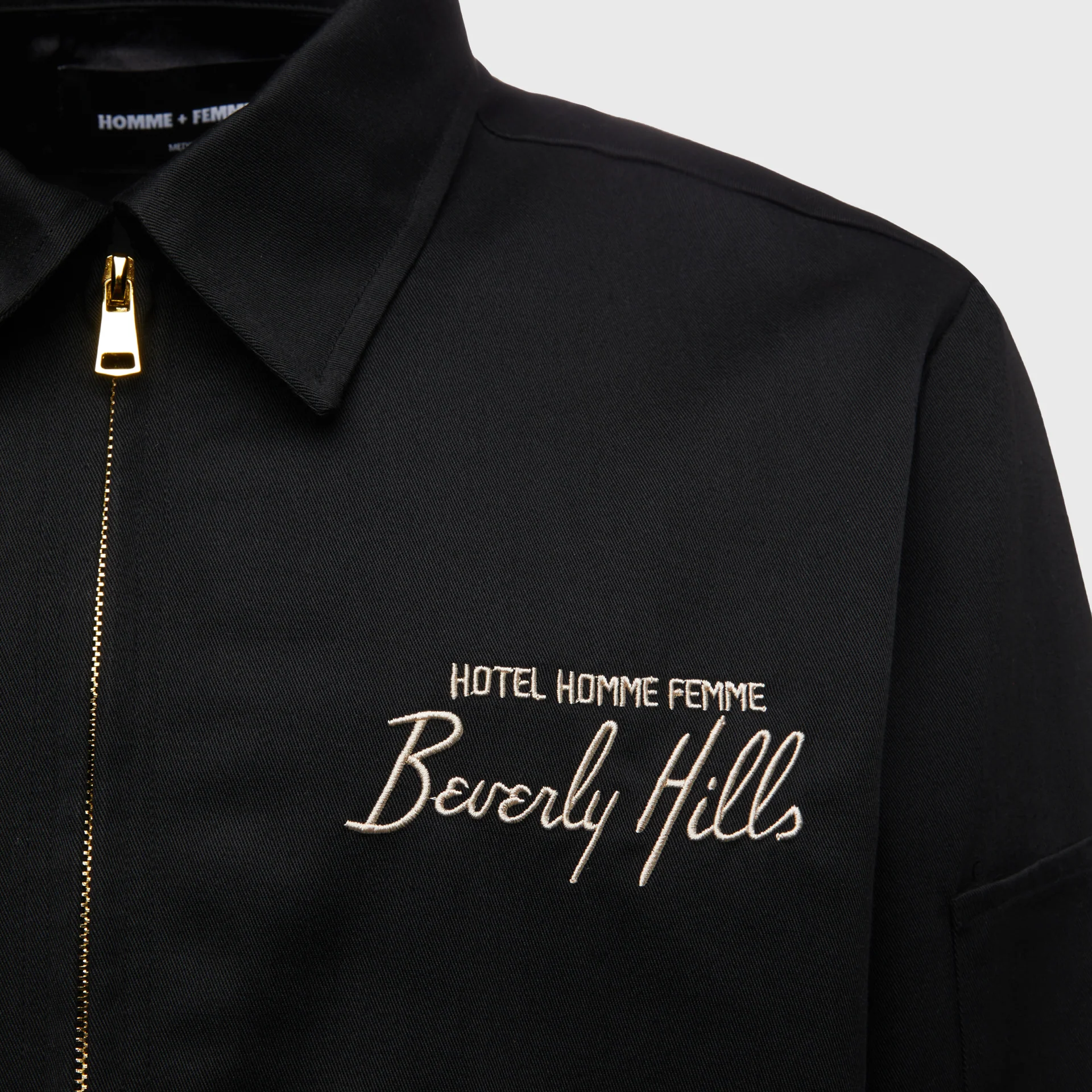 Beverly Hills Twill Jacket Black - Image 3