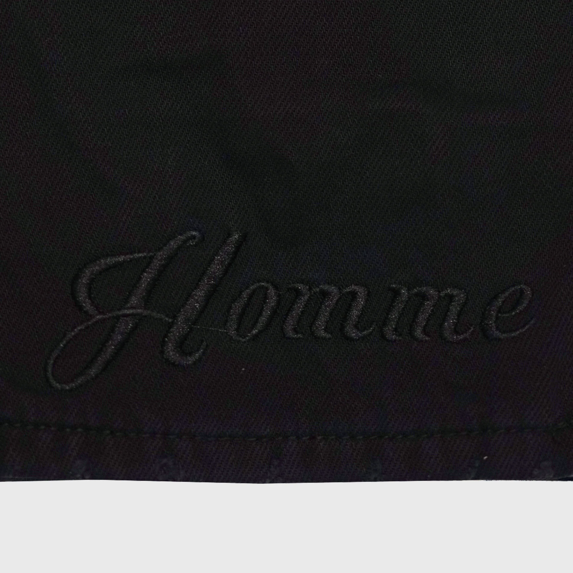 Black Repaired Denim "The Good Die Young." - Image 3