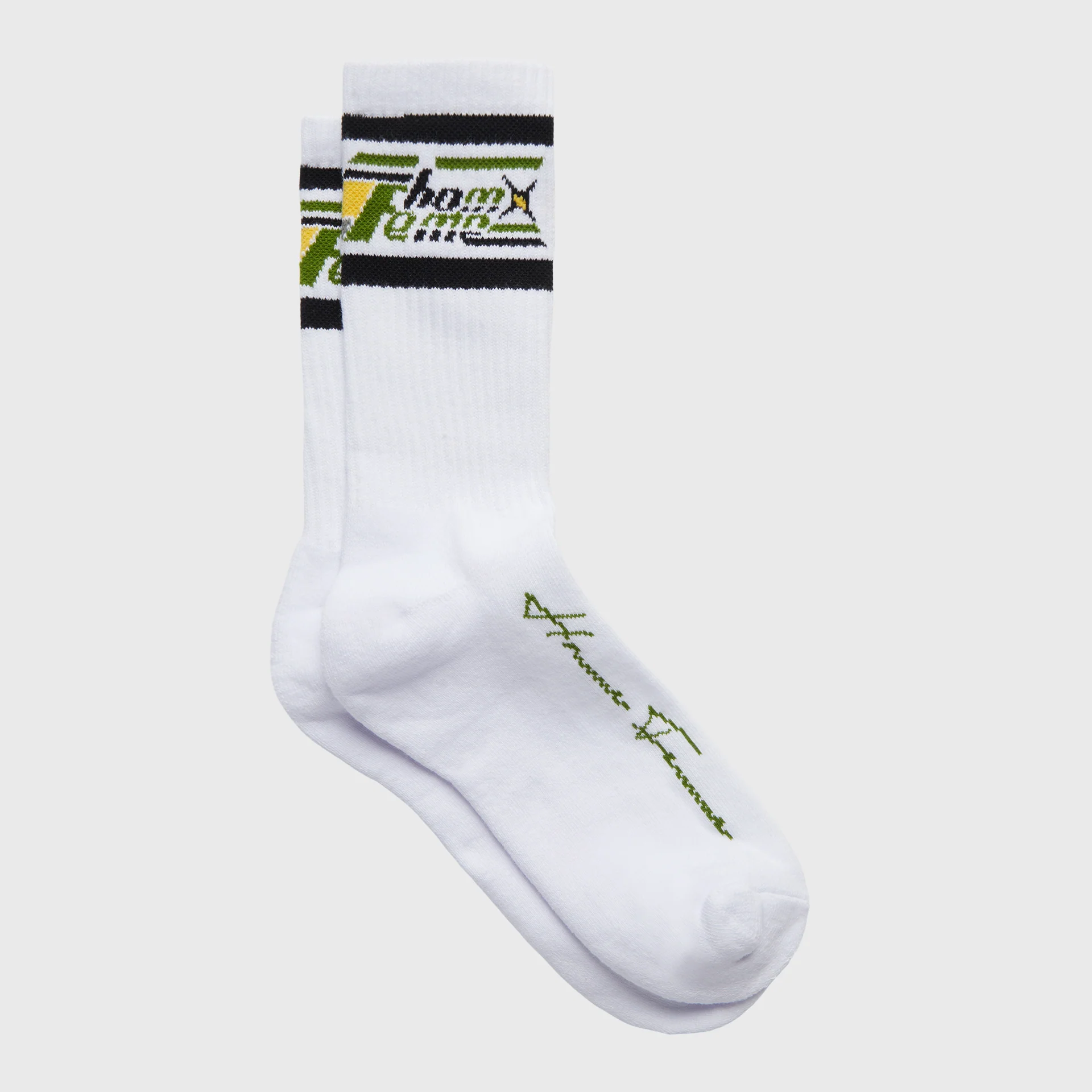 Galaxy Sock White and Olive