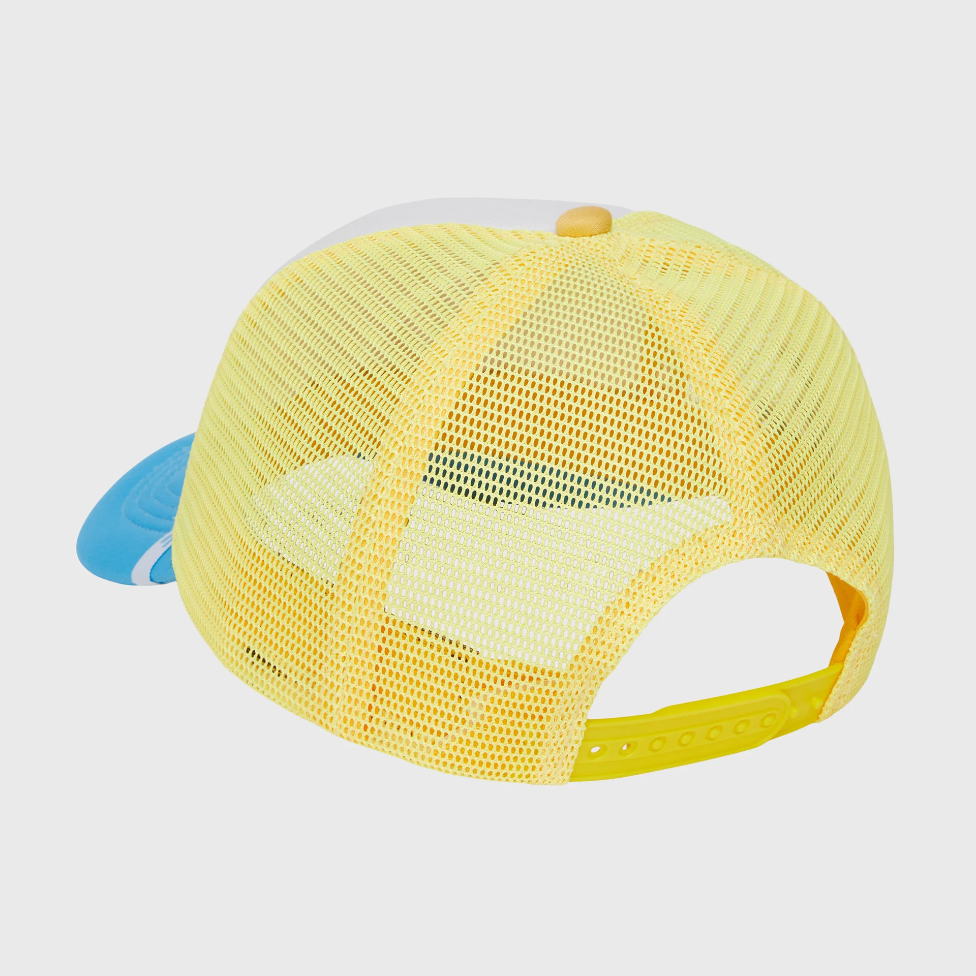 HF Letterman Trucker Hat Blue and Yellow - Image 4