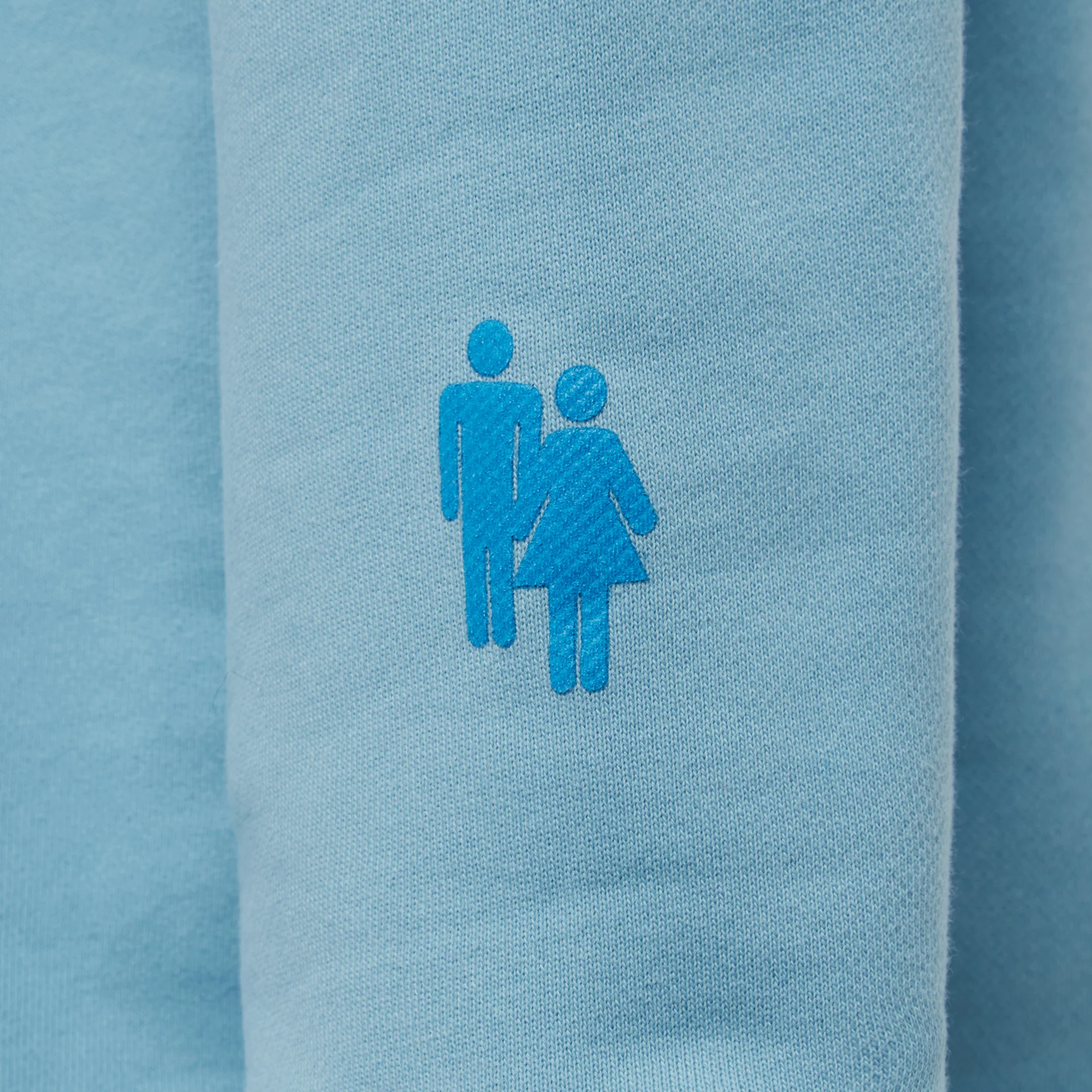 Homme Femme Basketball Hoodie Blue - Image 4