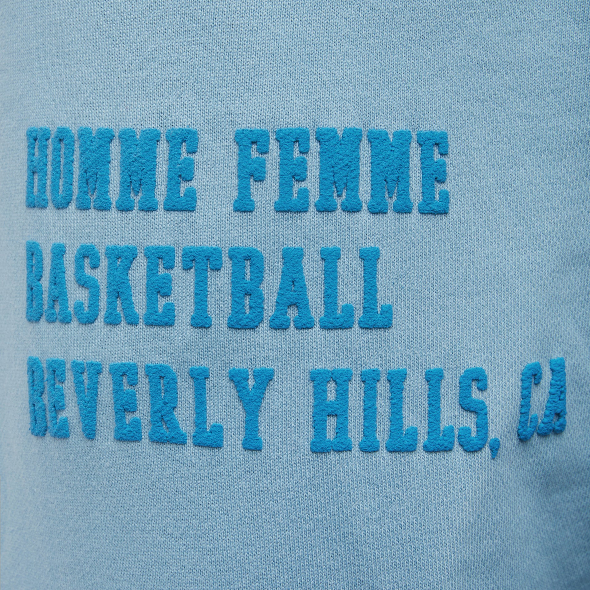 Homme Femme Basketball Sweats Blue - Image 3