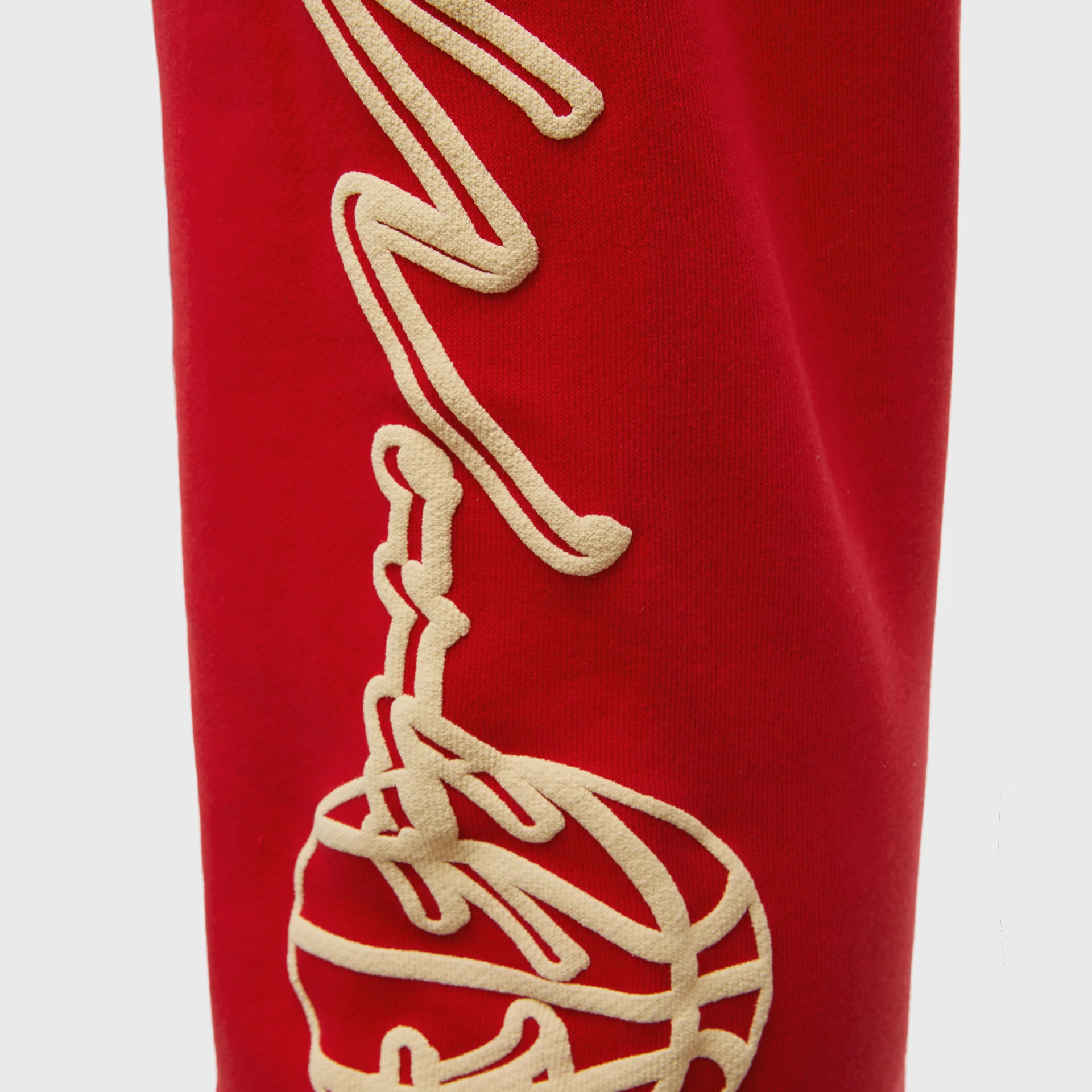 Homme Femme Basketball Sweats Red - Image 4