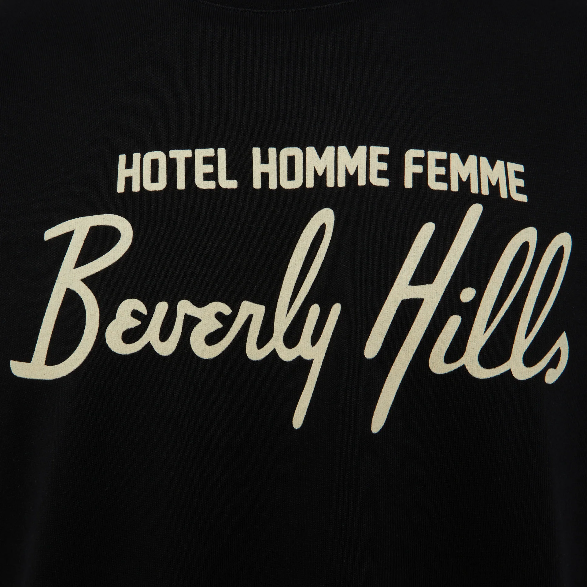 Hotel Homme Femme Tee Black - Image 3