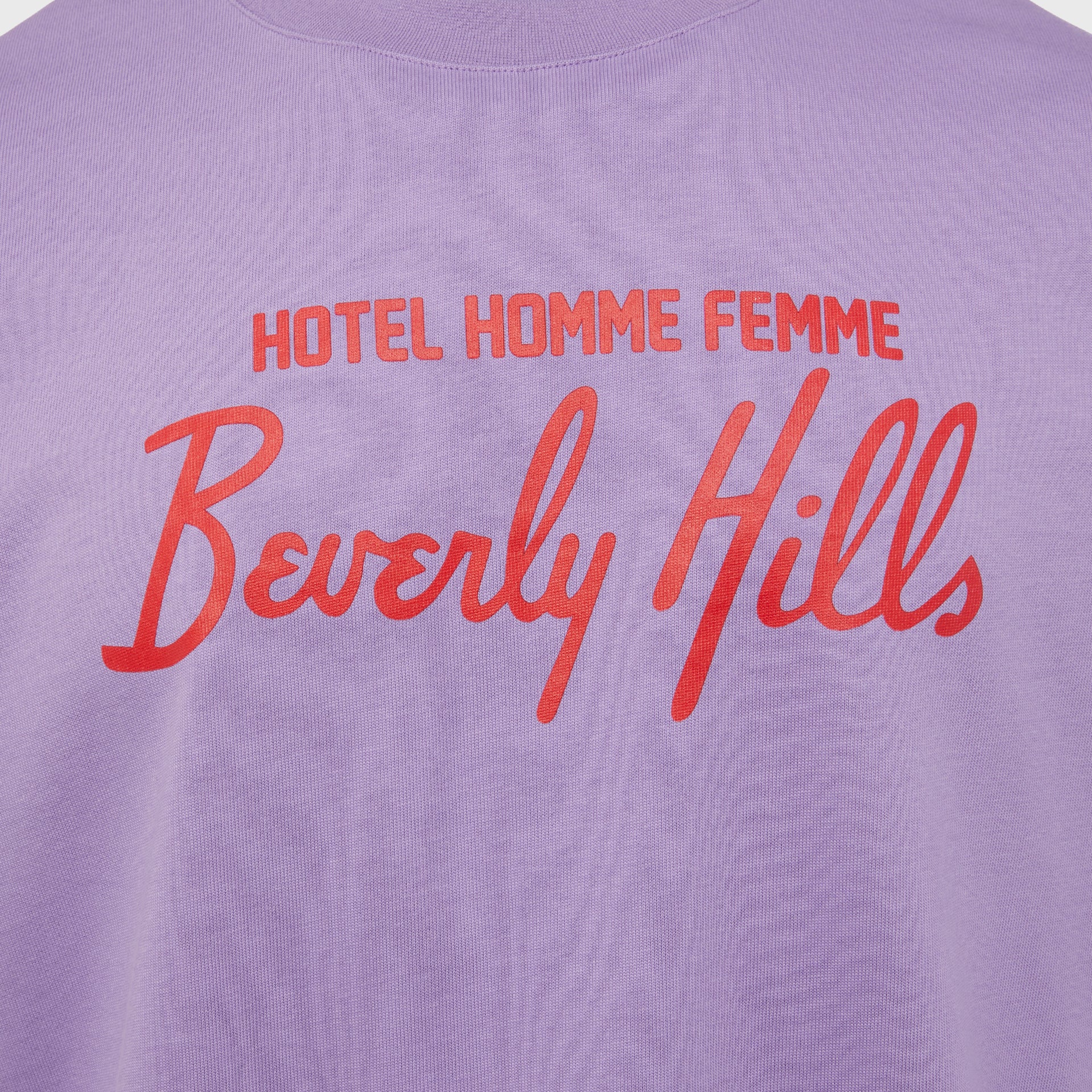 Hotel Homme Femme Tee Purple and Red - Image 3