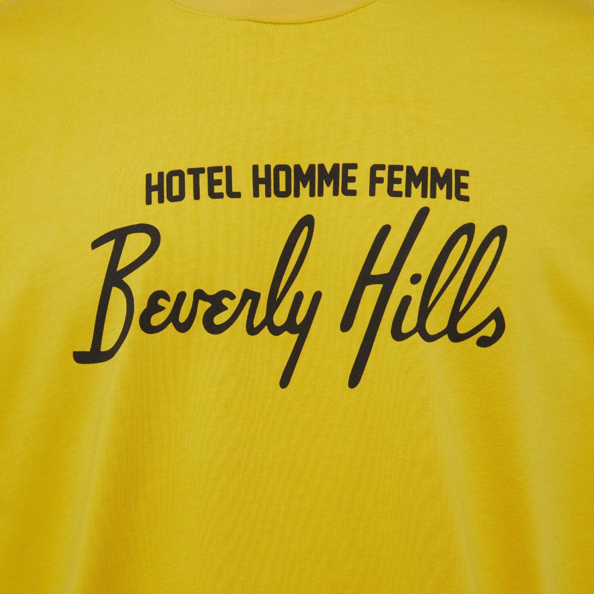 Hotel Homme Femme Tee Yellow - Image 3