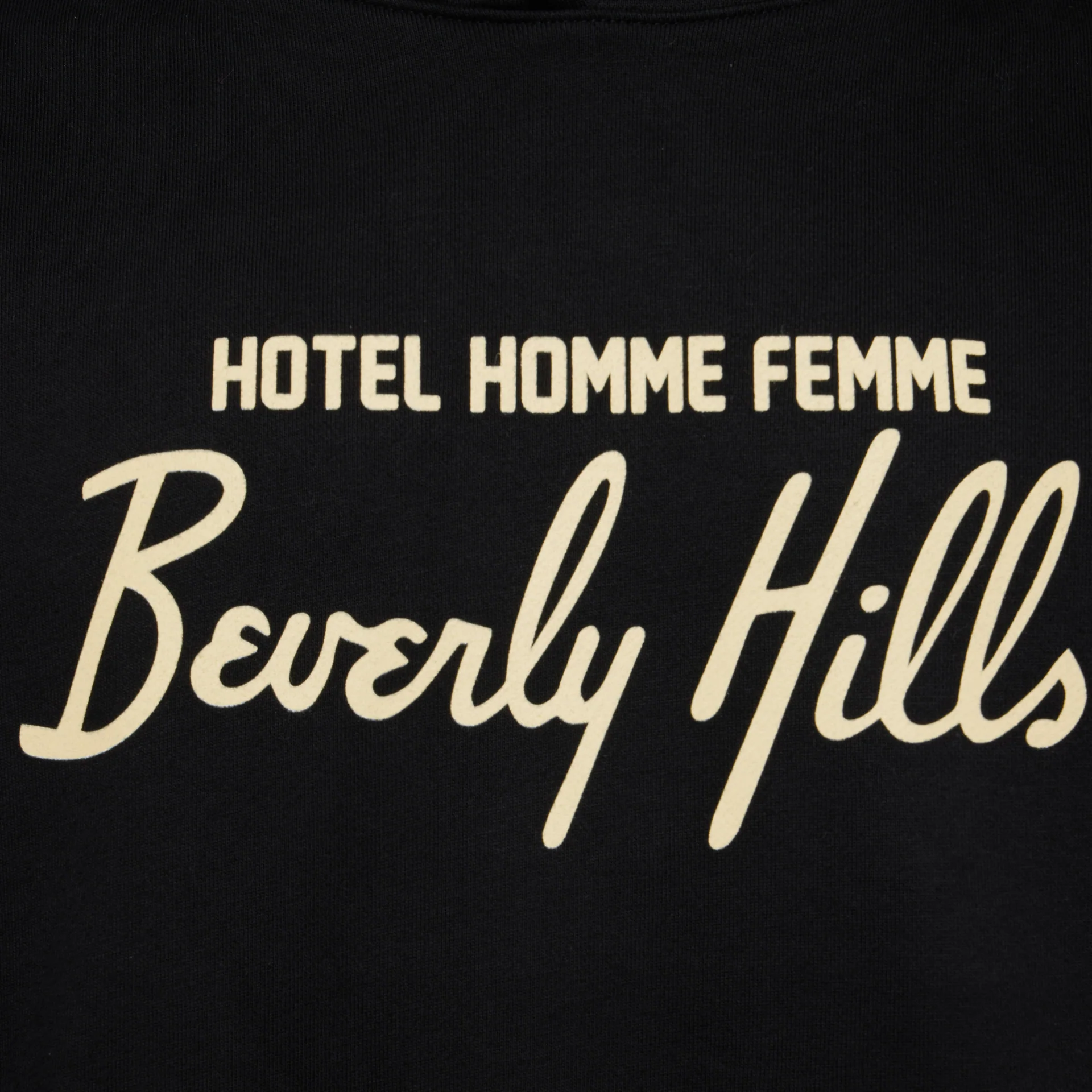 Hotel Homme Femme Hoodie Black - Image 3