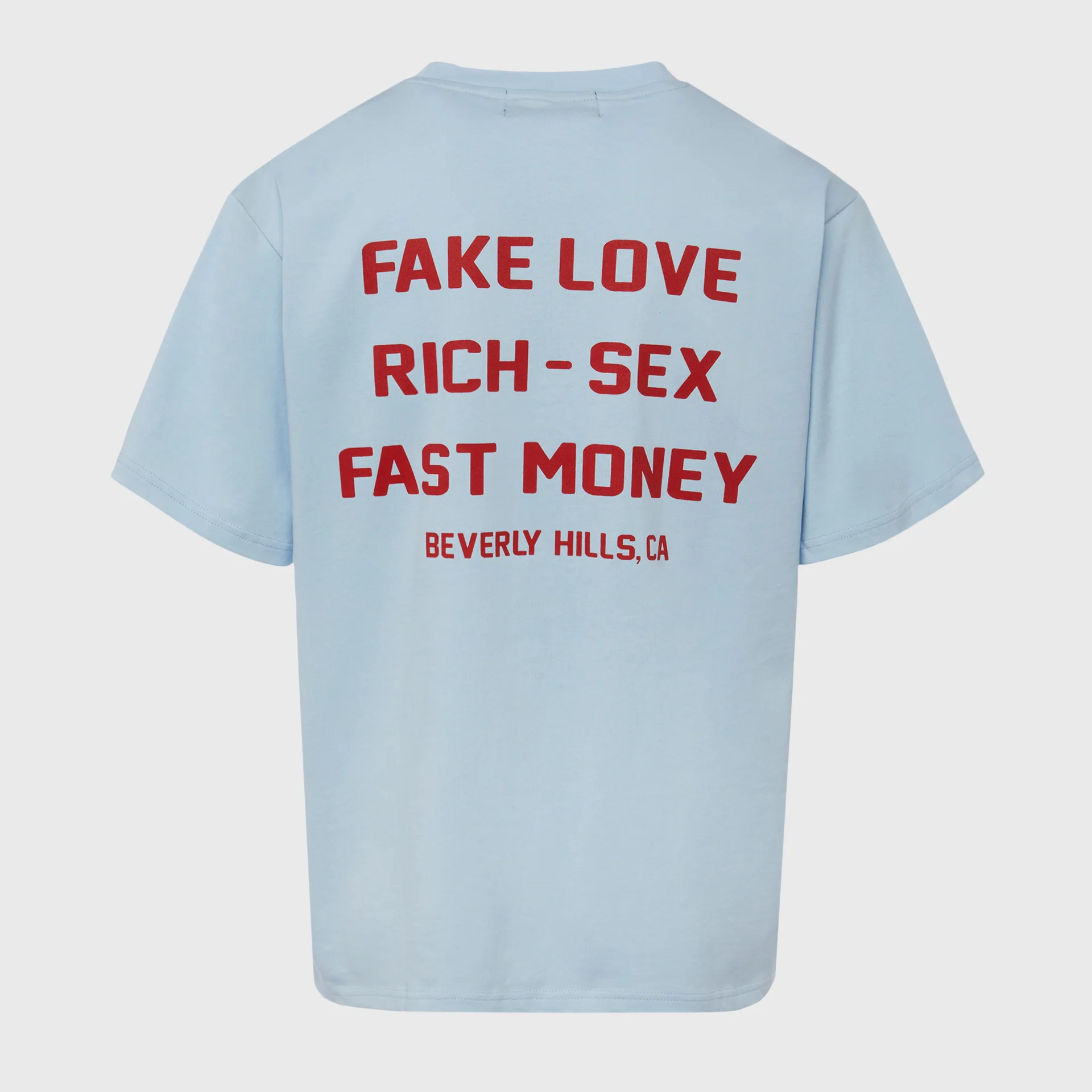 Hotel Homme Femme Tee Light Blue and Red - Image 2
