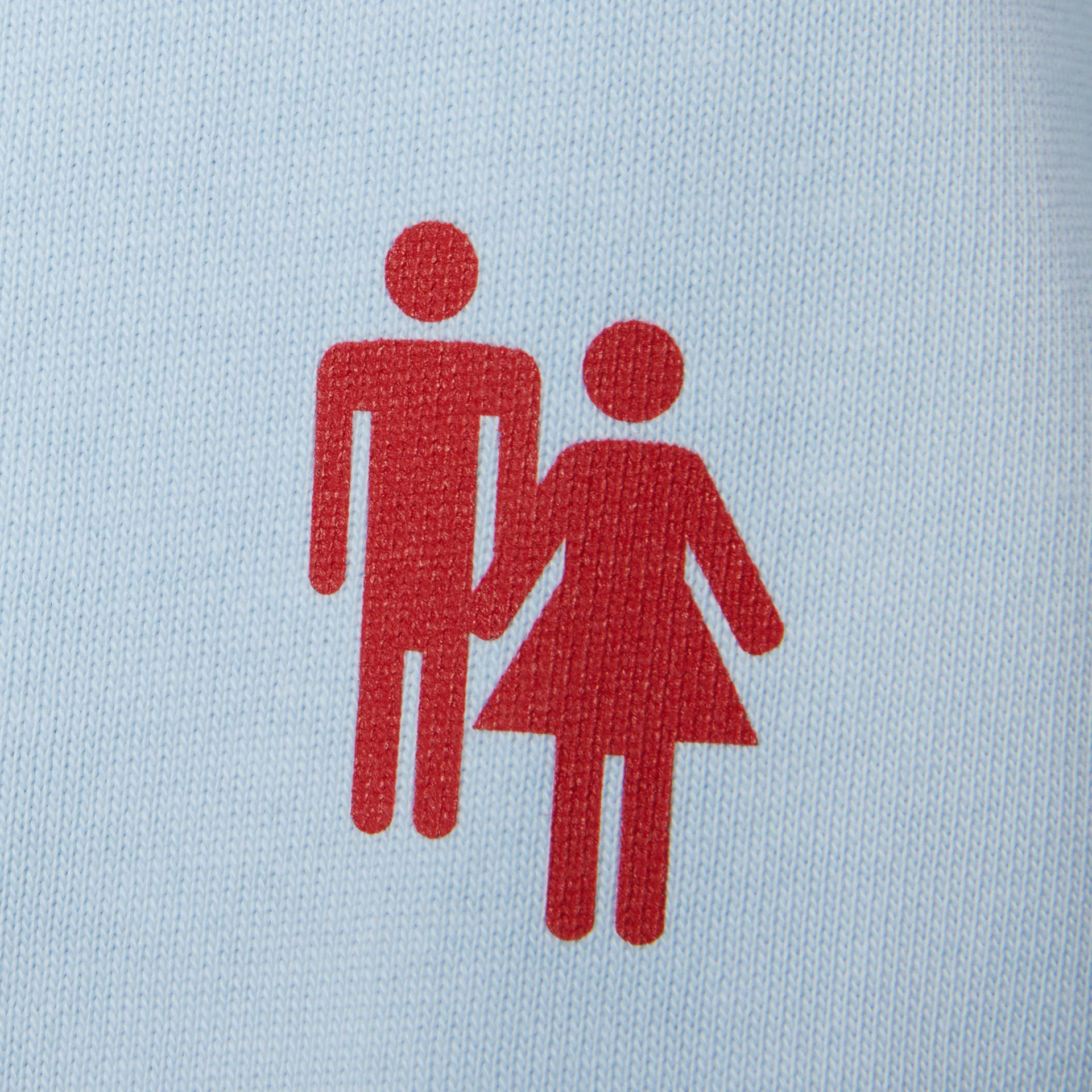 Hotel Homme Femme Tee Light Blue and Red - Image 4