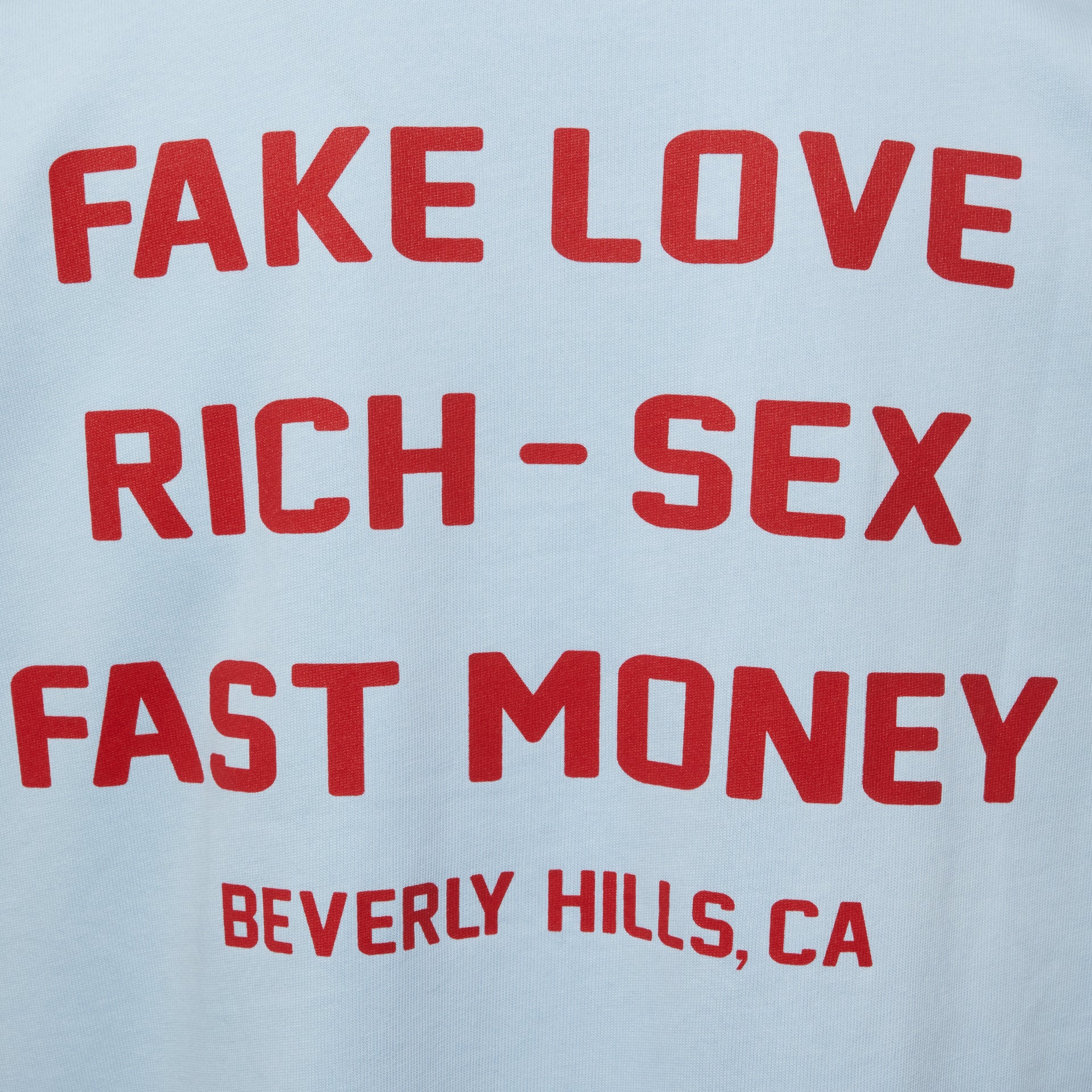 Hotel Homme Femme Tee Light Blue and Red - Image 5