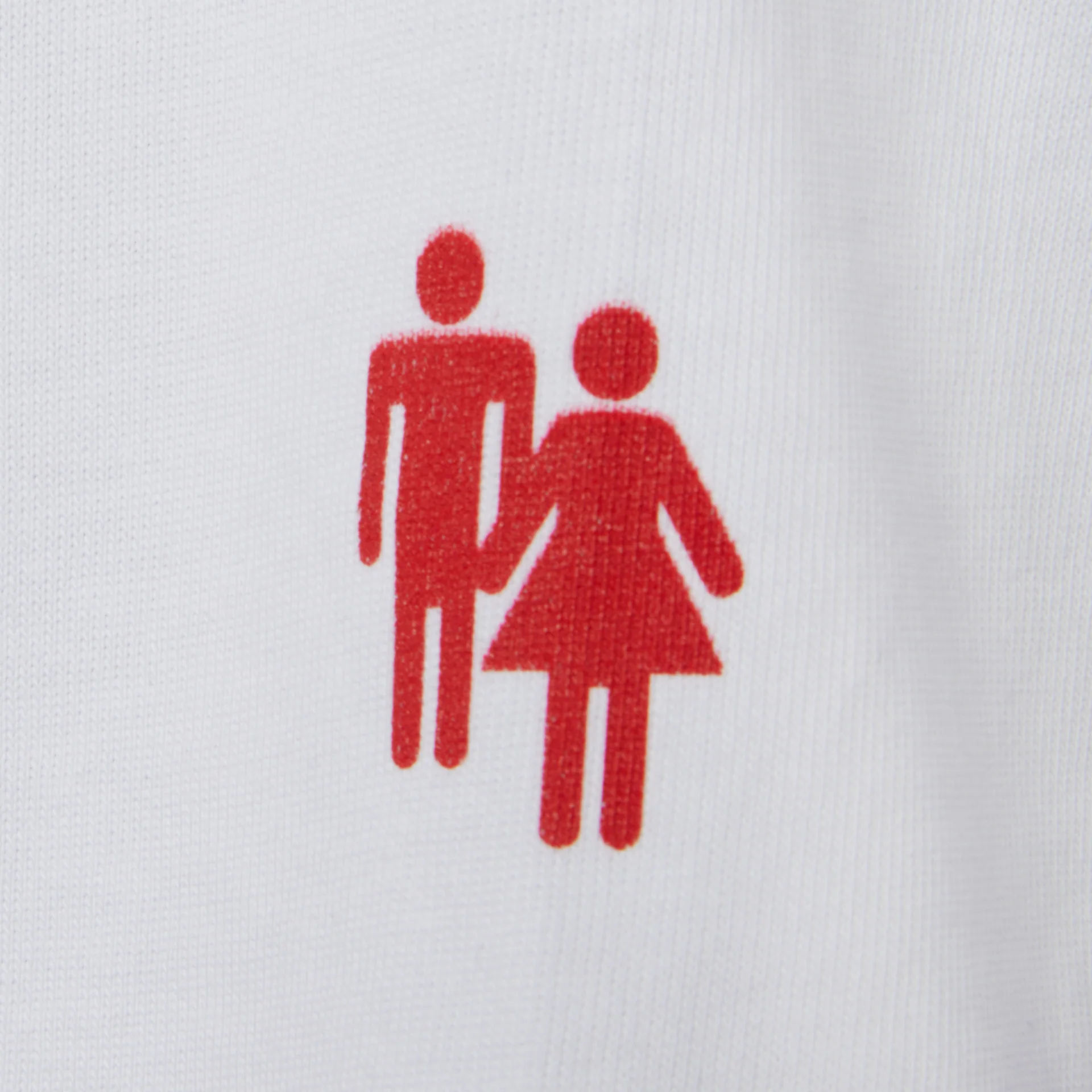 Hotel Homme Femme Tee White and Red - Image 4