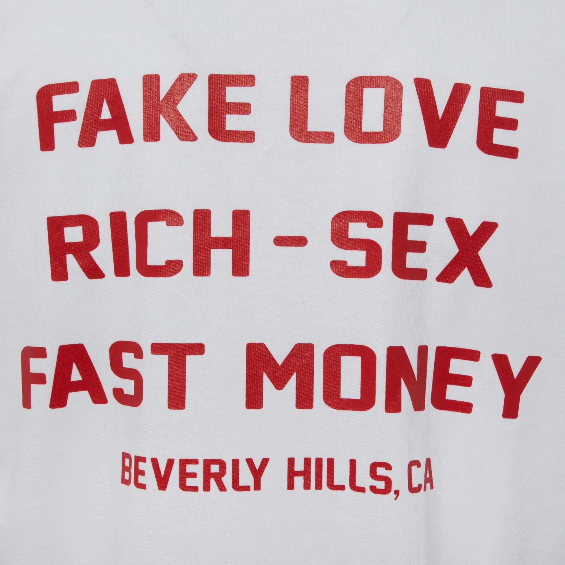 Hotel Homme Femme Tee White and Red - Image 5