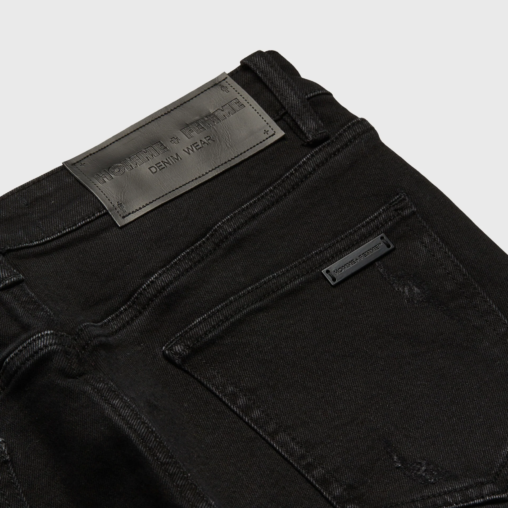 Letterman Denim Black With Purple Letters - Image 4