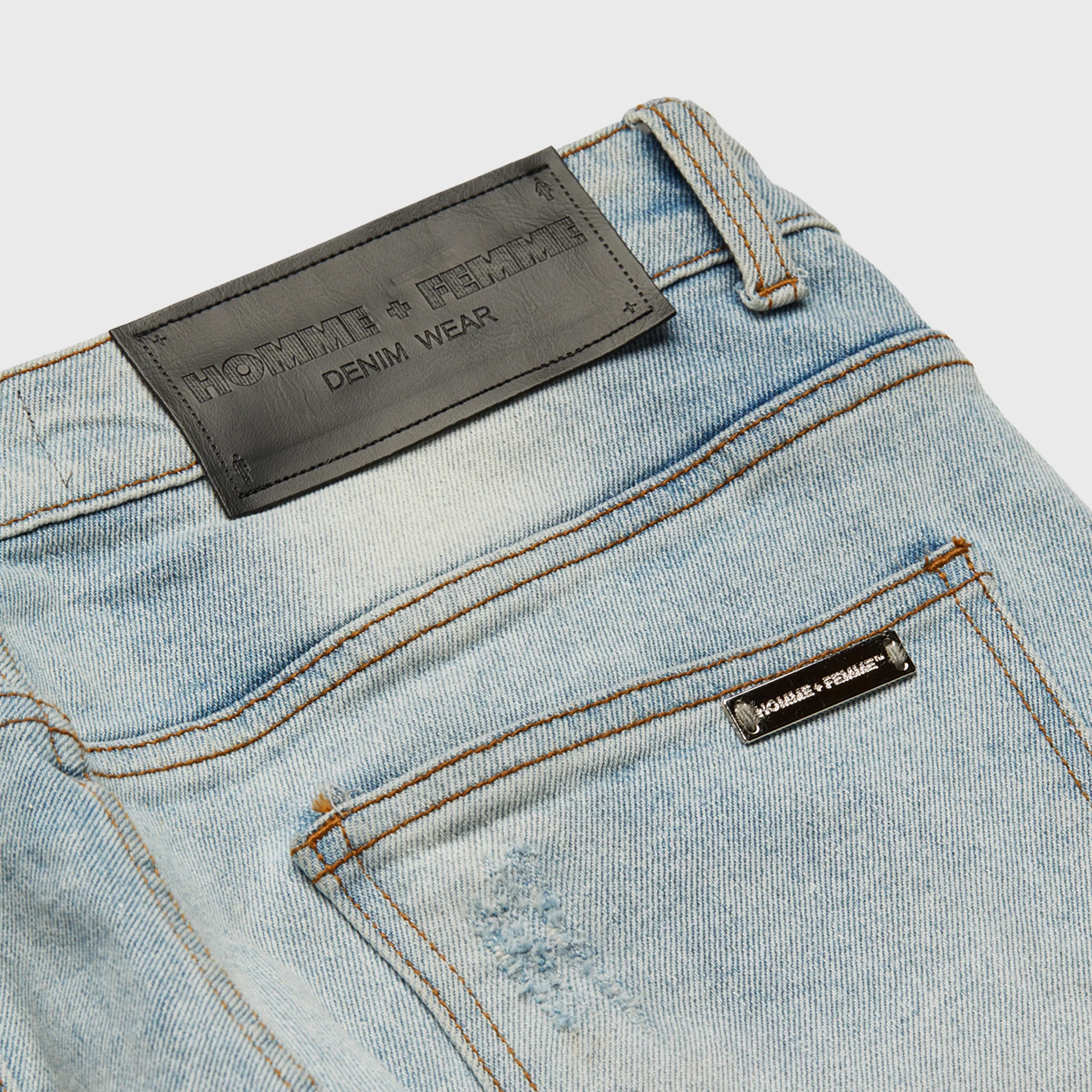 Letterman Denim Blue With Olive Letters - Image 4
