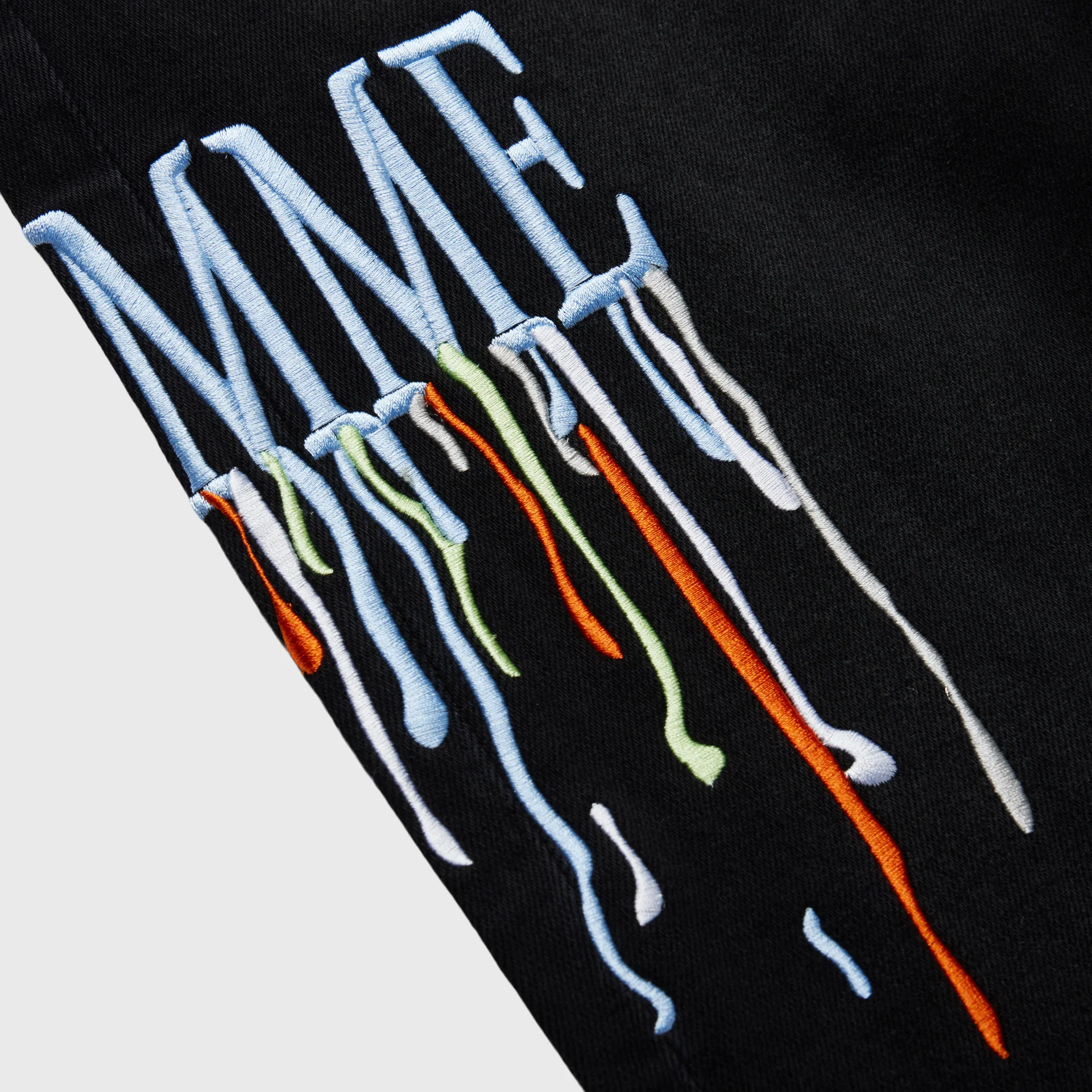 Letterman Drip Denim Black With Light Blue Letters - Image 3
