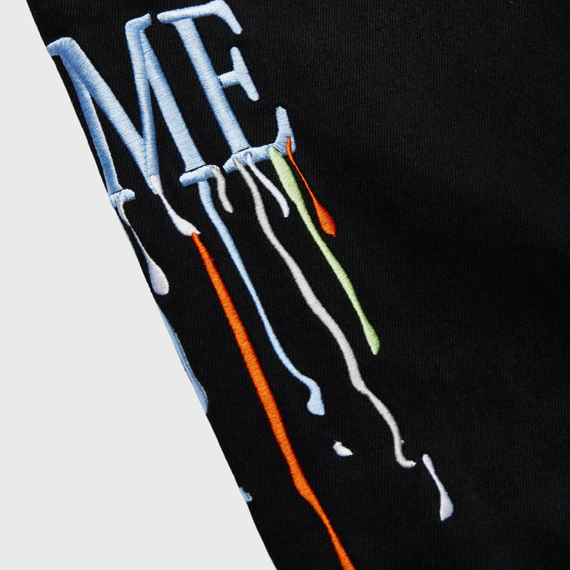 Letterman Drip Denim Black With Light Blue Letters - Image 5