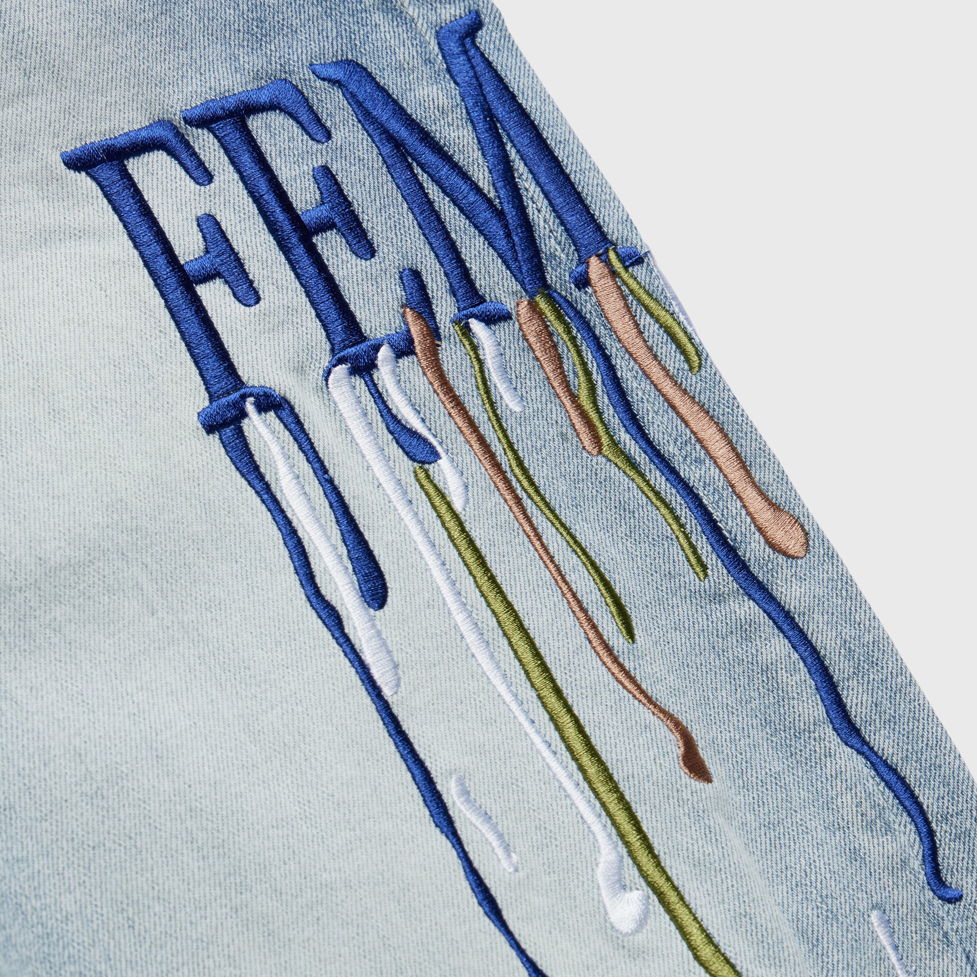 Letterman Drip Denim Blue With Navy Letters - Image 4