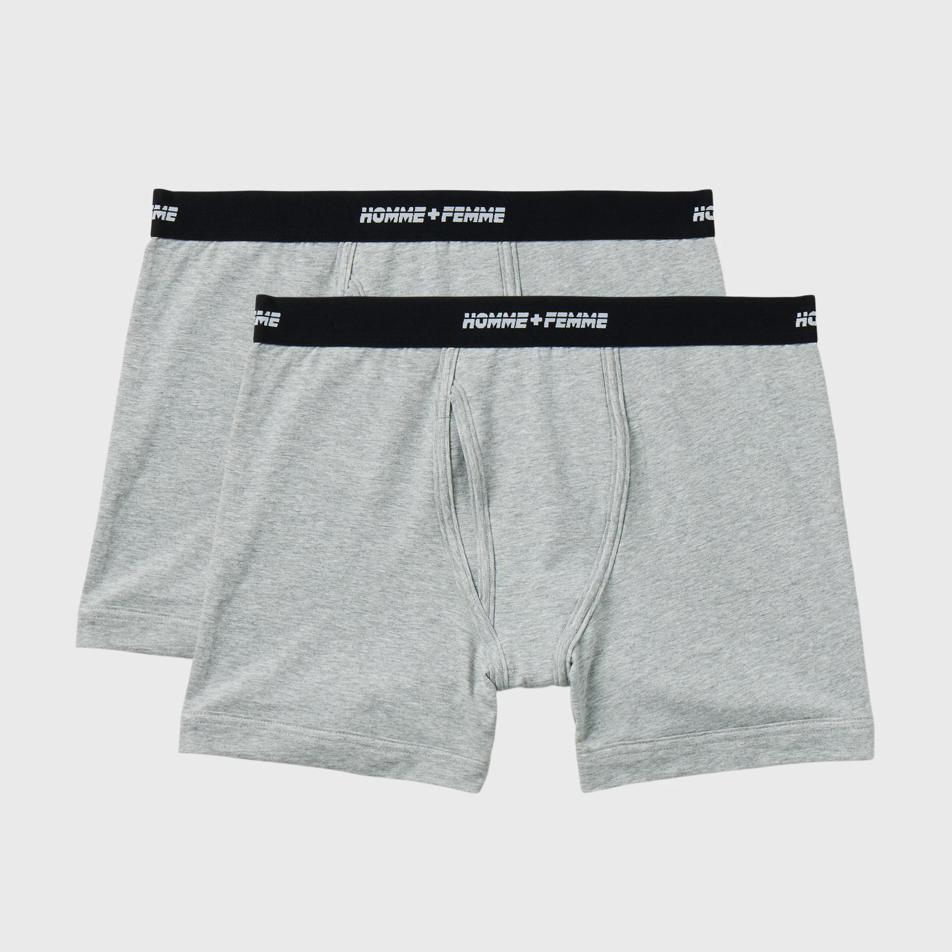 Logo Boxers 2 Pack Grey - Image 3