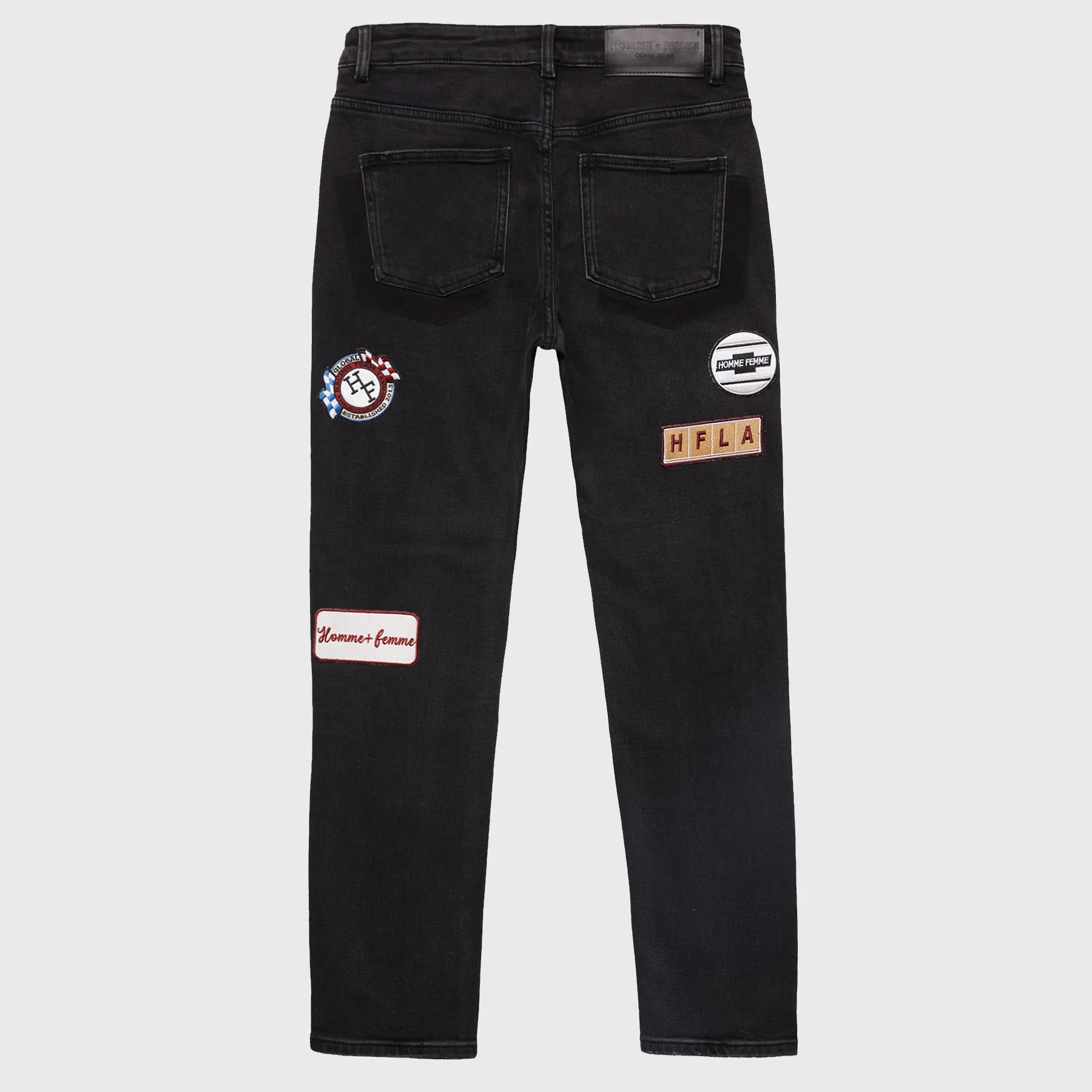 Patchwork Denim Pant Black - Image 2