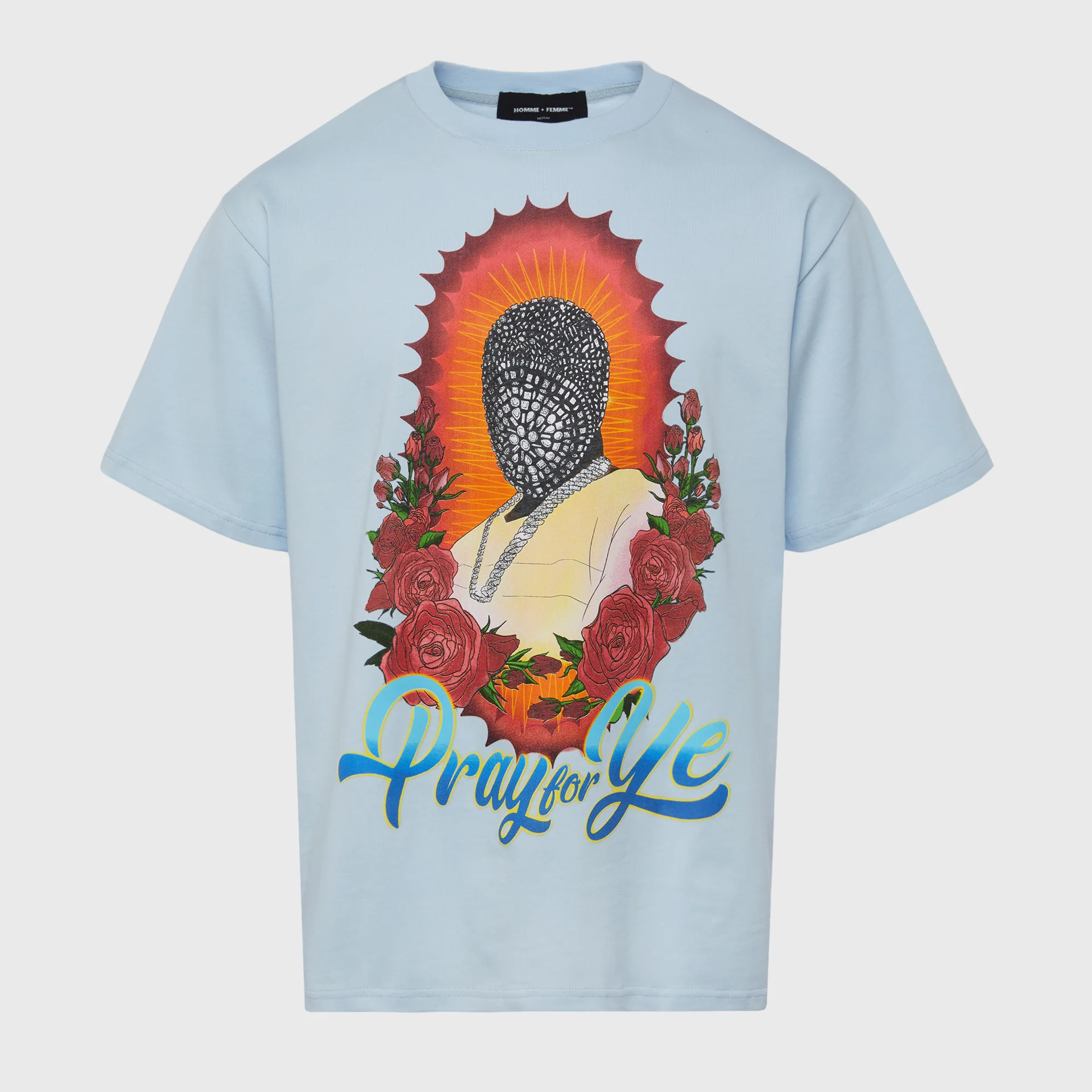 Pray For Ye Tee Light Blue