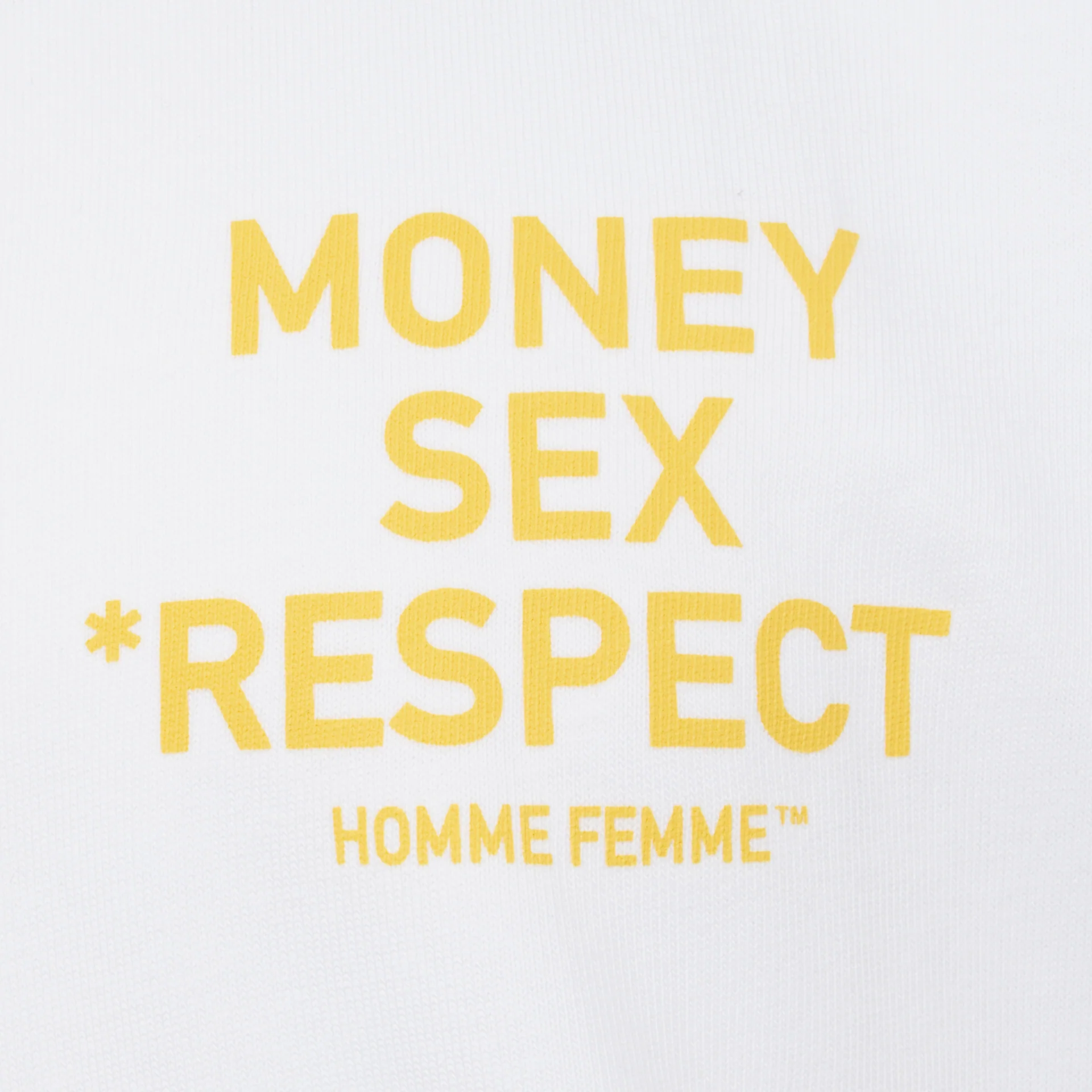 Respect Tee White and Yellow - Image 3