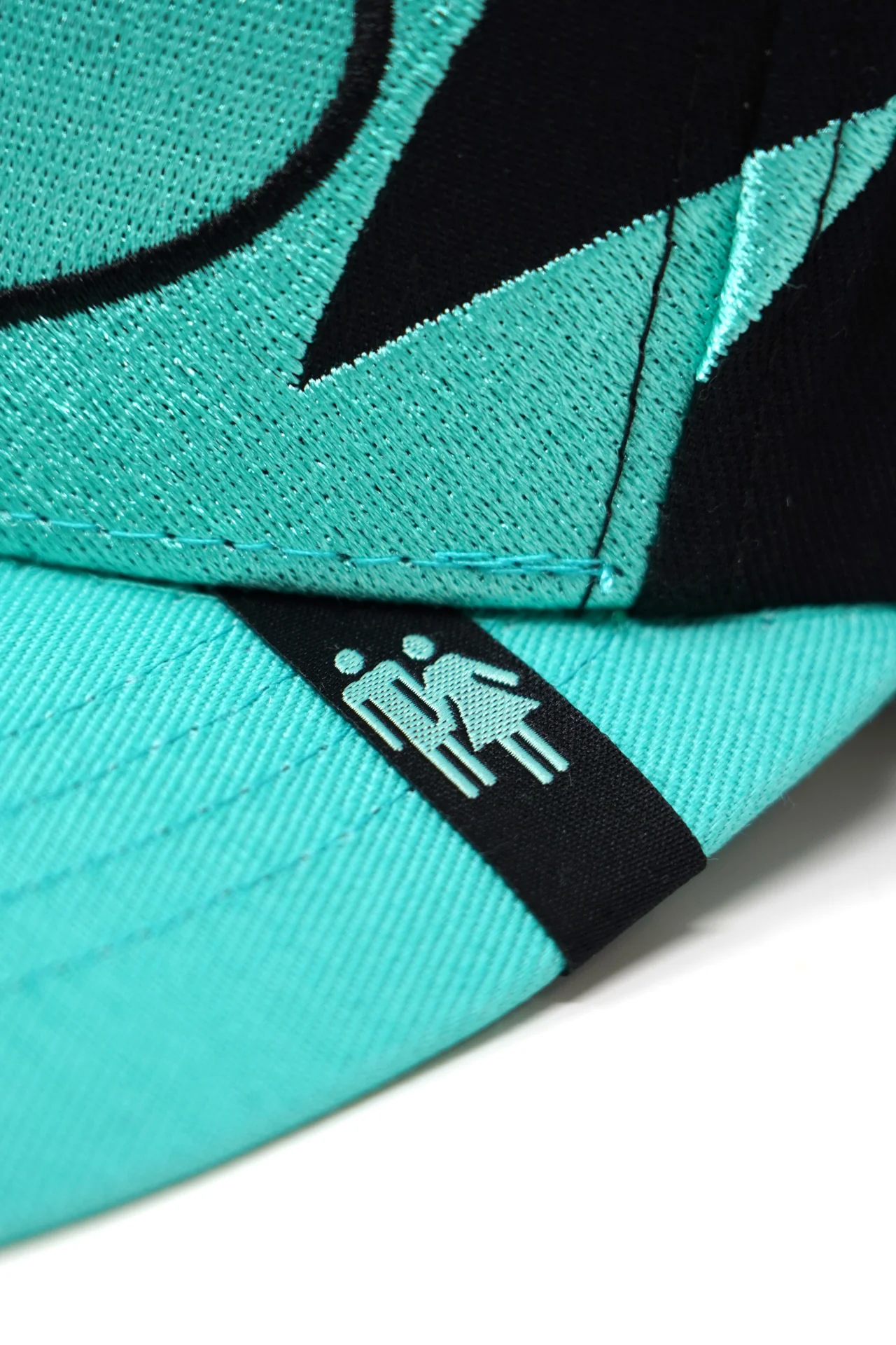 Shark Tooth Snapback Turquoise and Black - Image 3