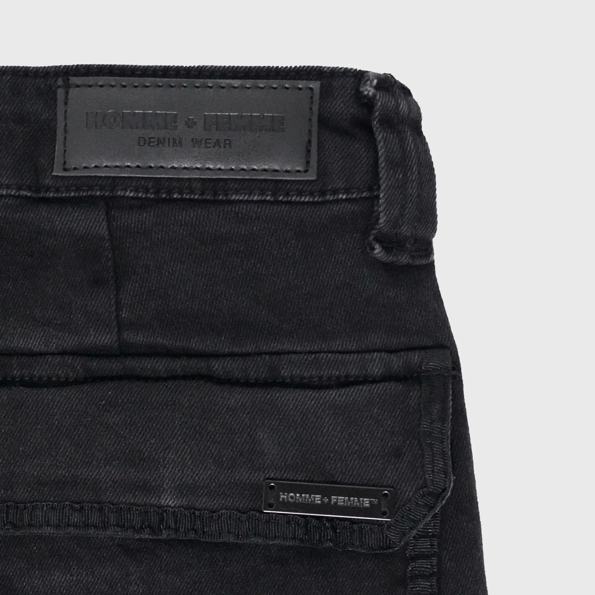 Strapped Cargo Denim Black - Image 5
