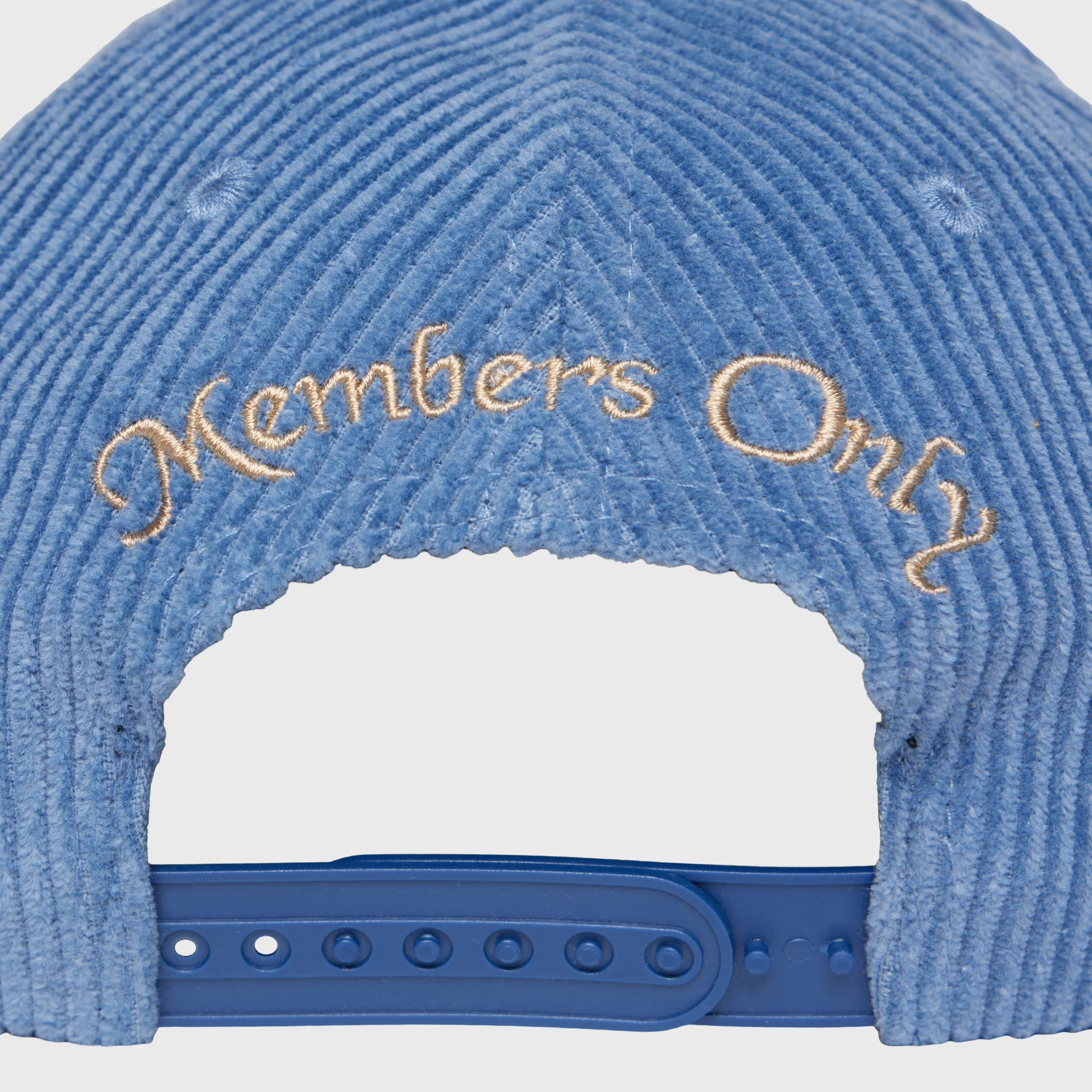 Tennis Crest Corduroy Hat Blue - Image 4