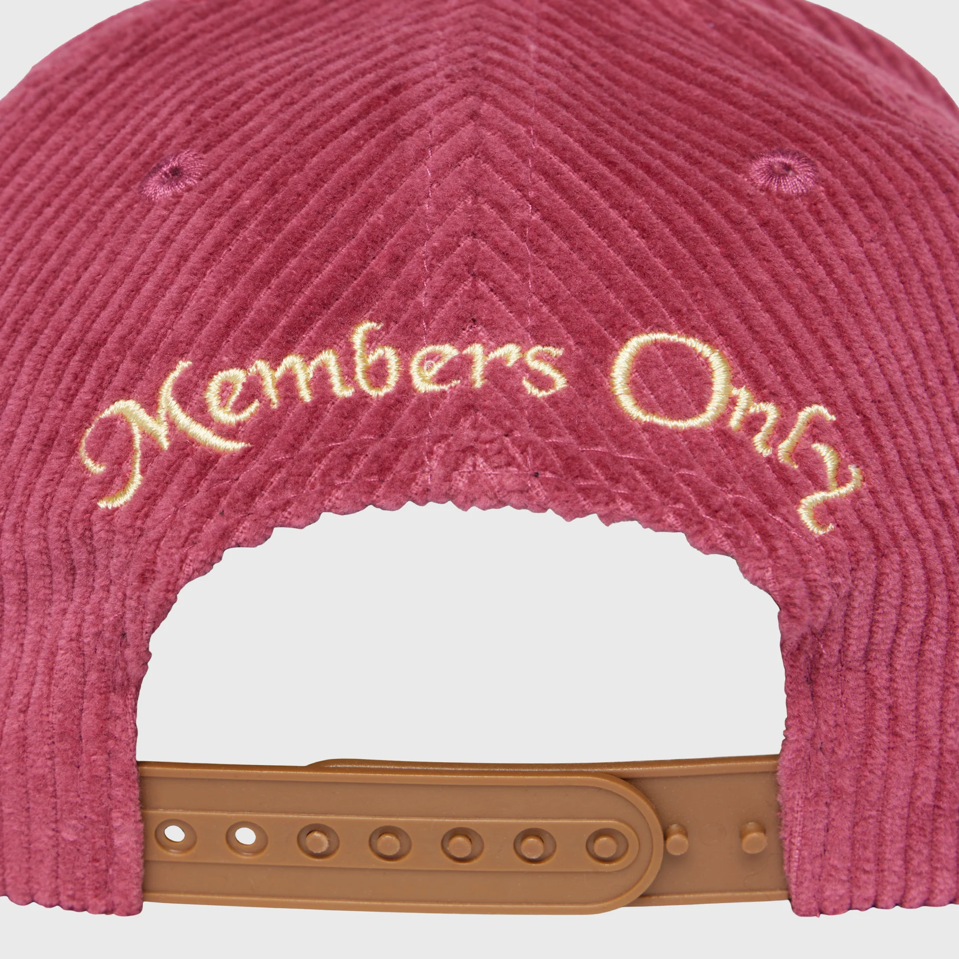 Tennis Crest Corduroy Hat Maroon - Image 4