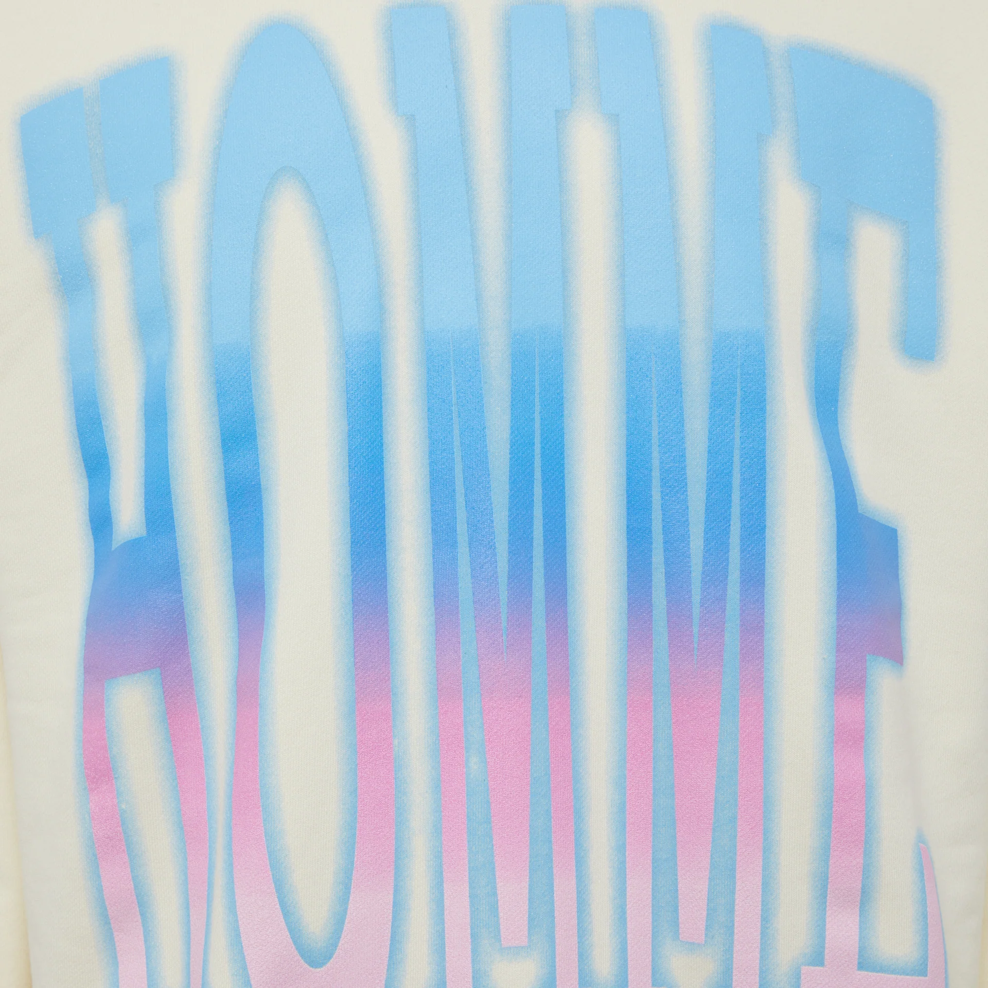 Twilight Hoodie Cream with Blue to Pink Gradient - Image 3