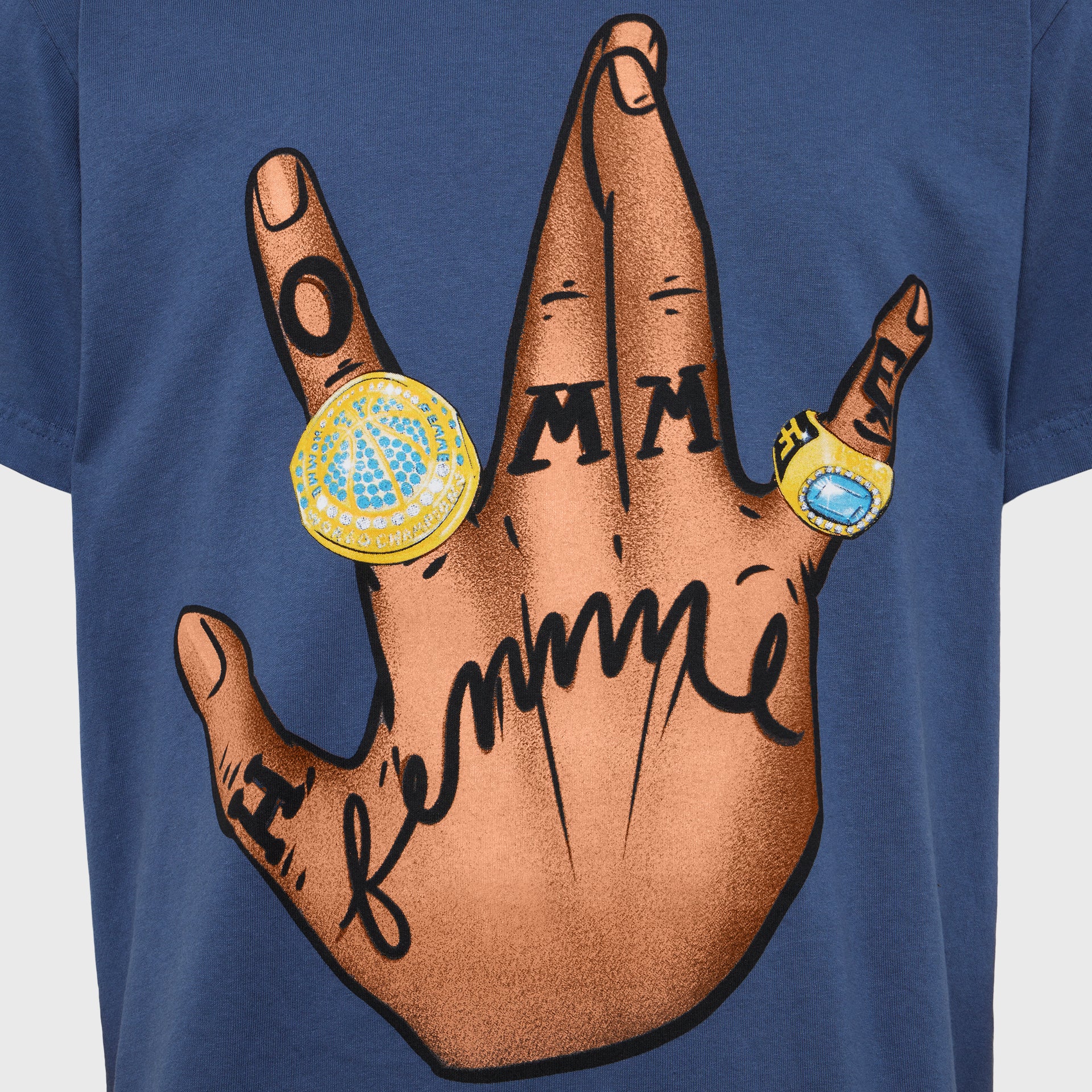 Twisted Champs Tee Navy - Image 2