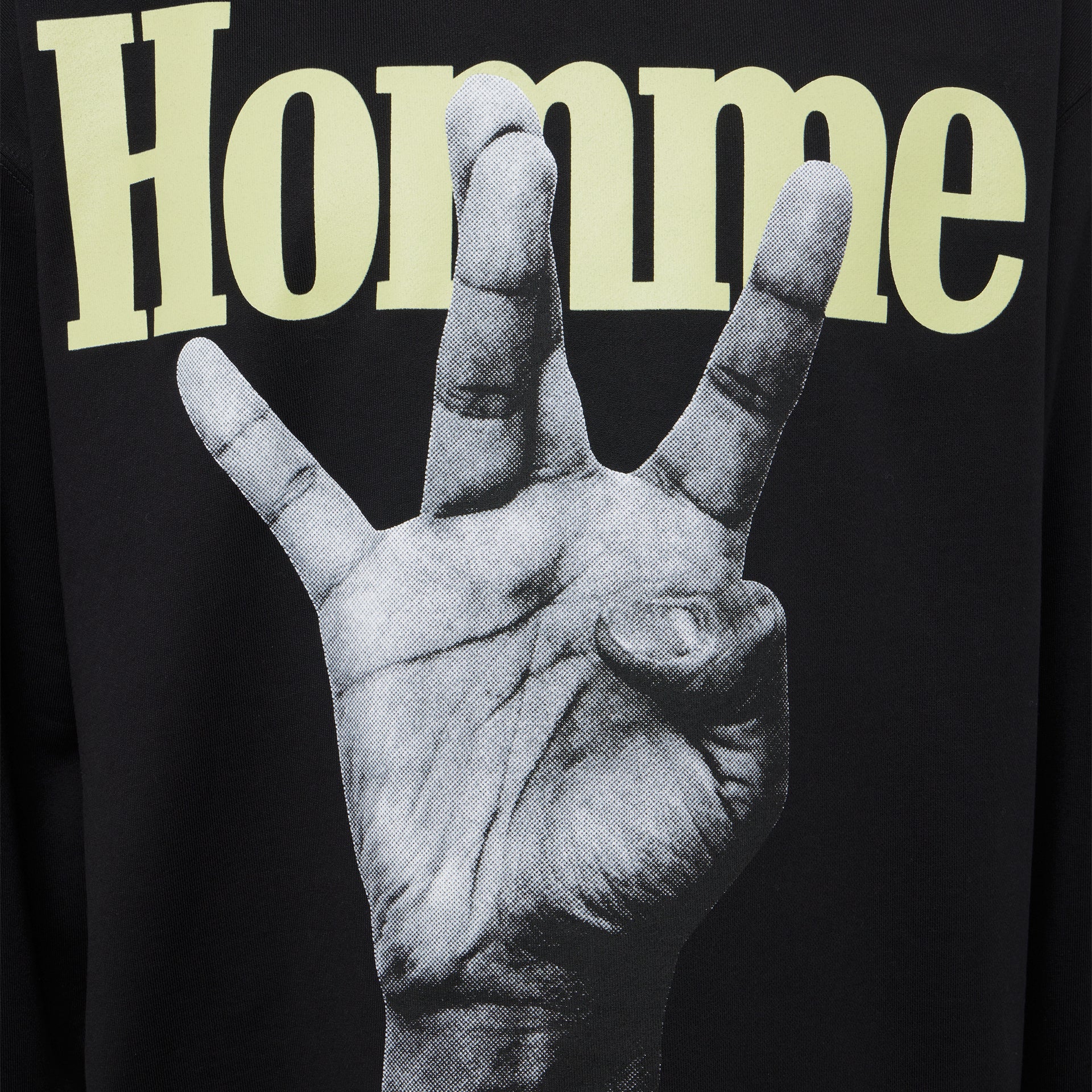 Twisted Fingers Hoodie Black with Green and Blue - Image 4