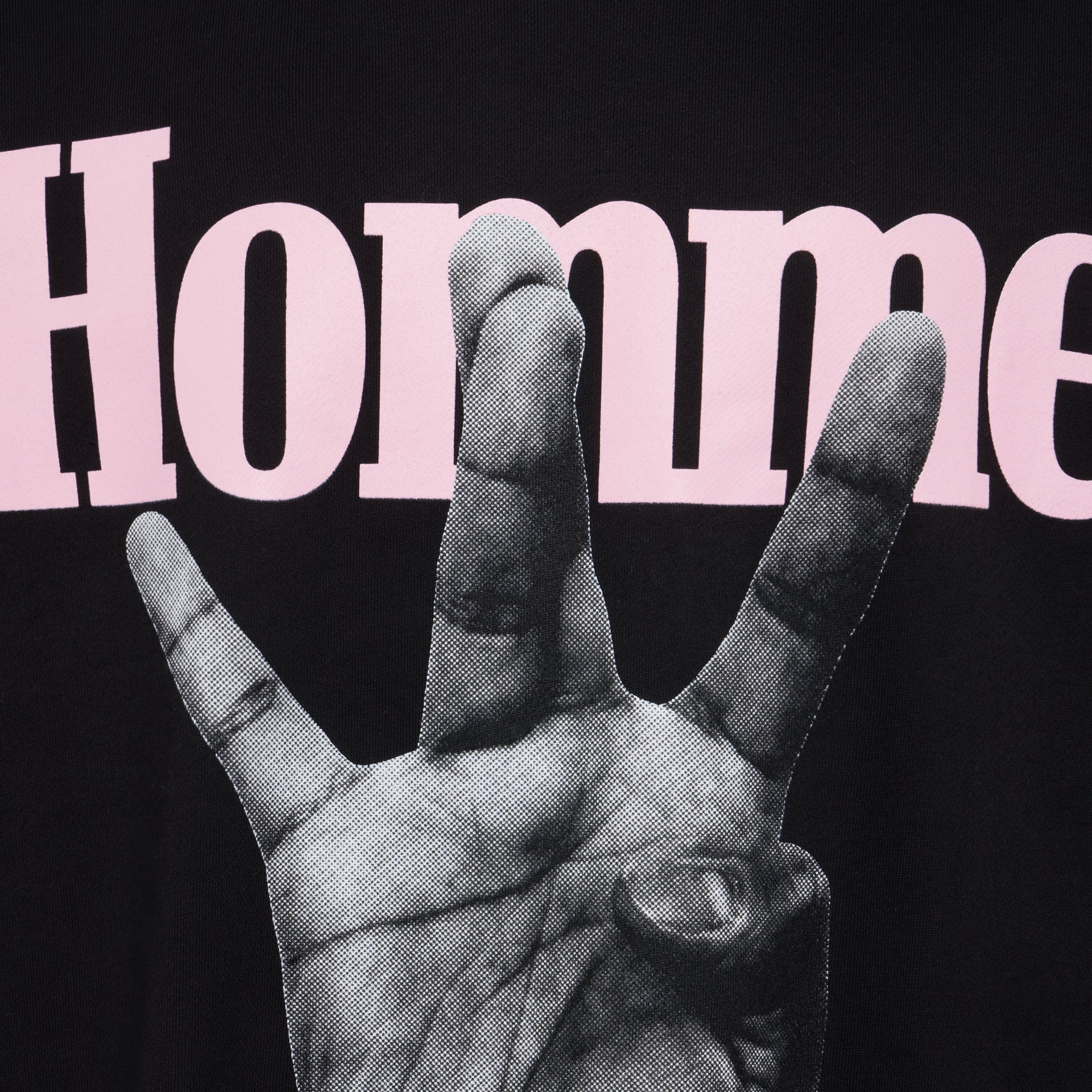 Twisted Fingers Hoodie Black with Pink and Light Blue - Image 3