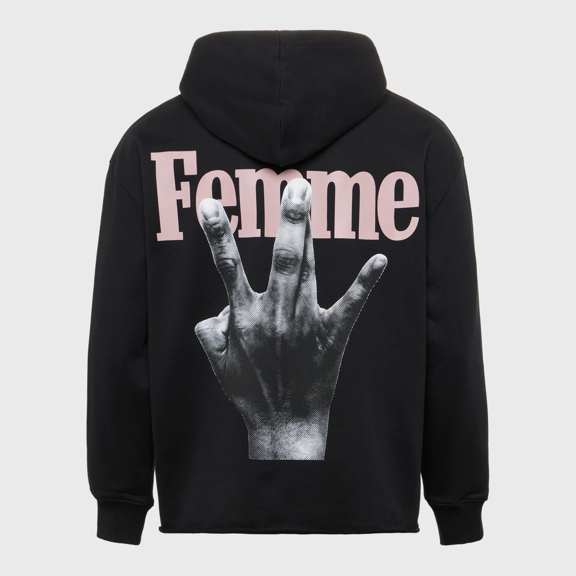Twisted Fingers Hoodie Black with Purple and Pink - Image 2