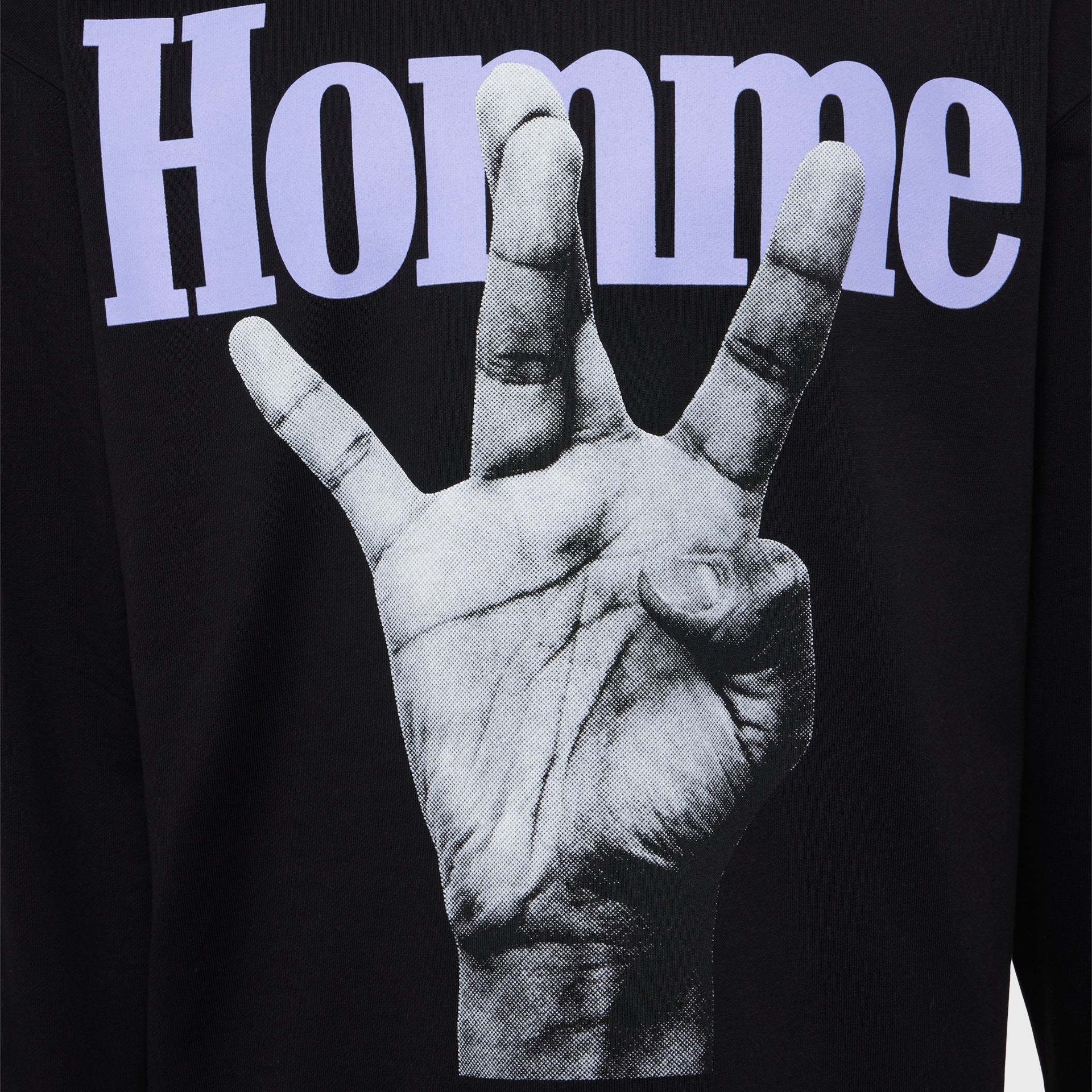 Twisted Fingers Hoodie Black with Purple and Pink - Image 3