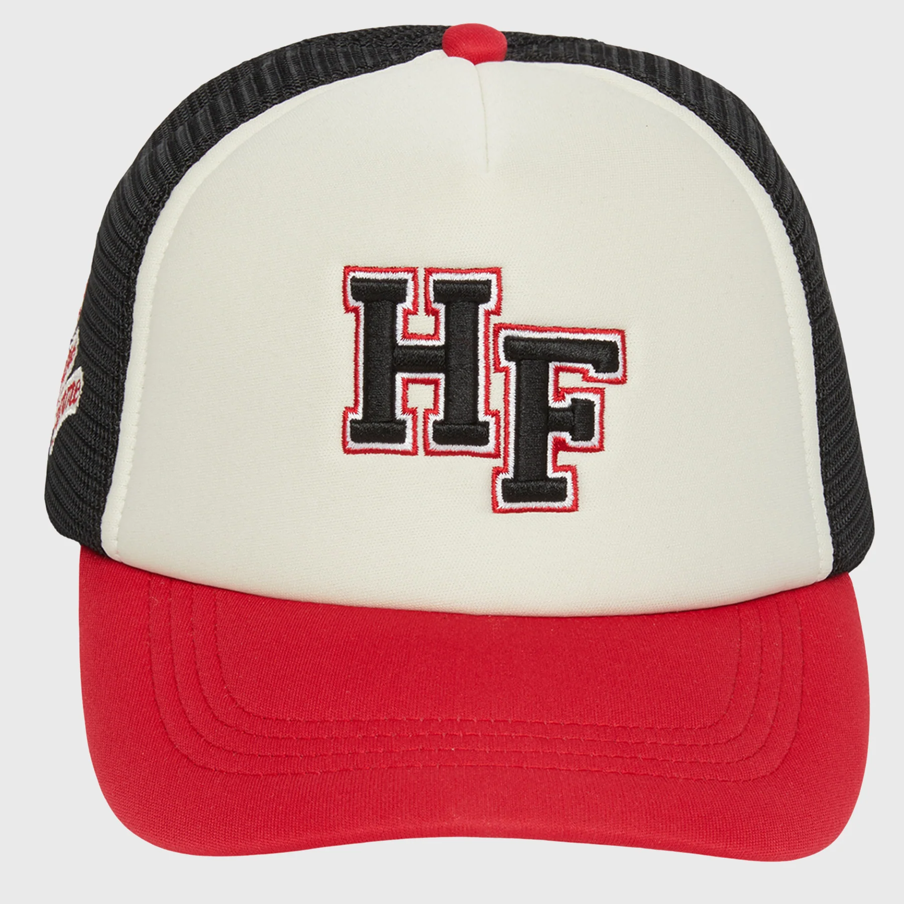 Varsity Font Trucker Black and Red - Image 2